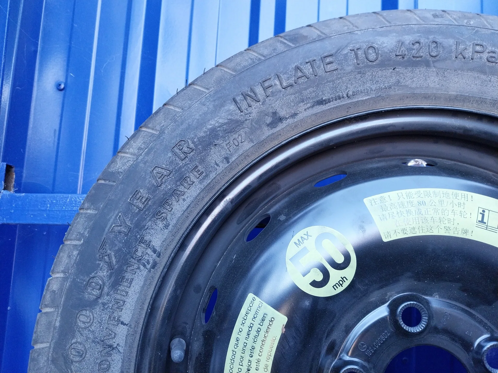 Neumatico Repuesto para Mercedes-Benz Clase A (W169)