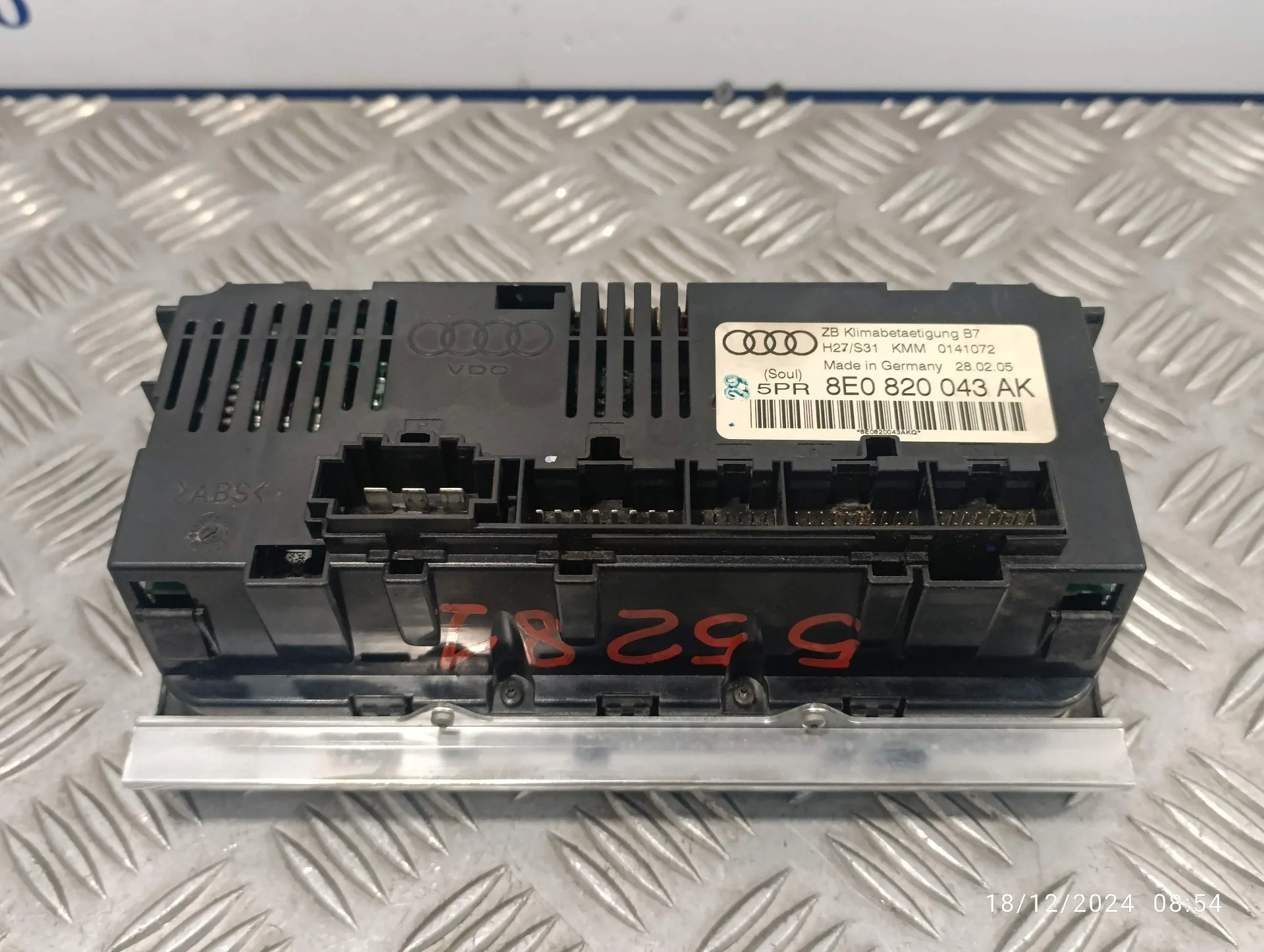 Mando Calefaccion / Aire Acondicionado para Audi A4 Berlina (8E)