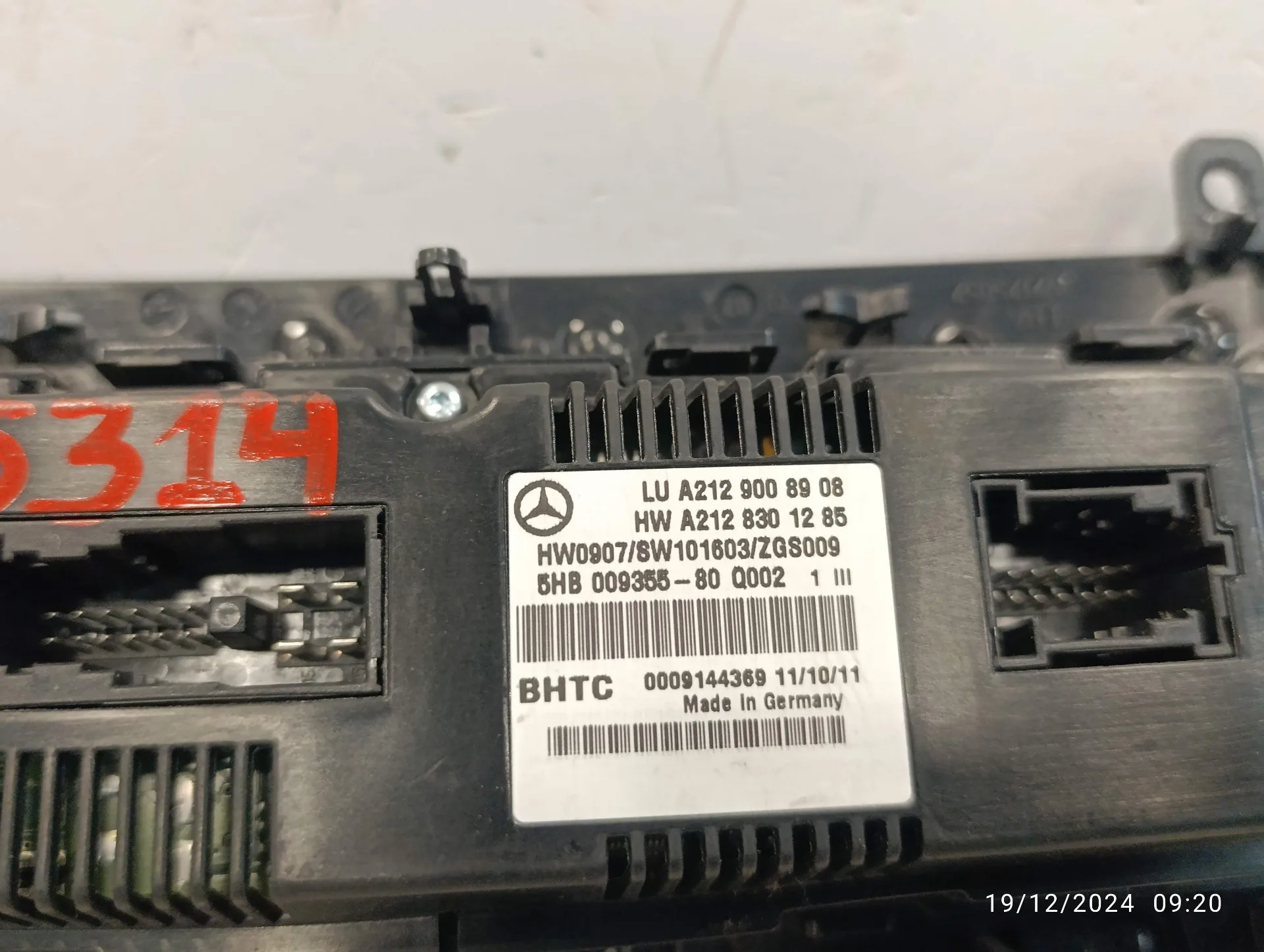 Mando Climatizador para Mercedes-Benz Clase E (W212) Lim.