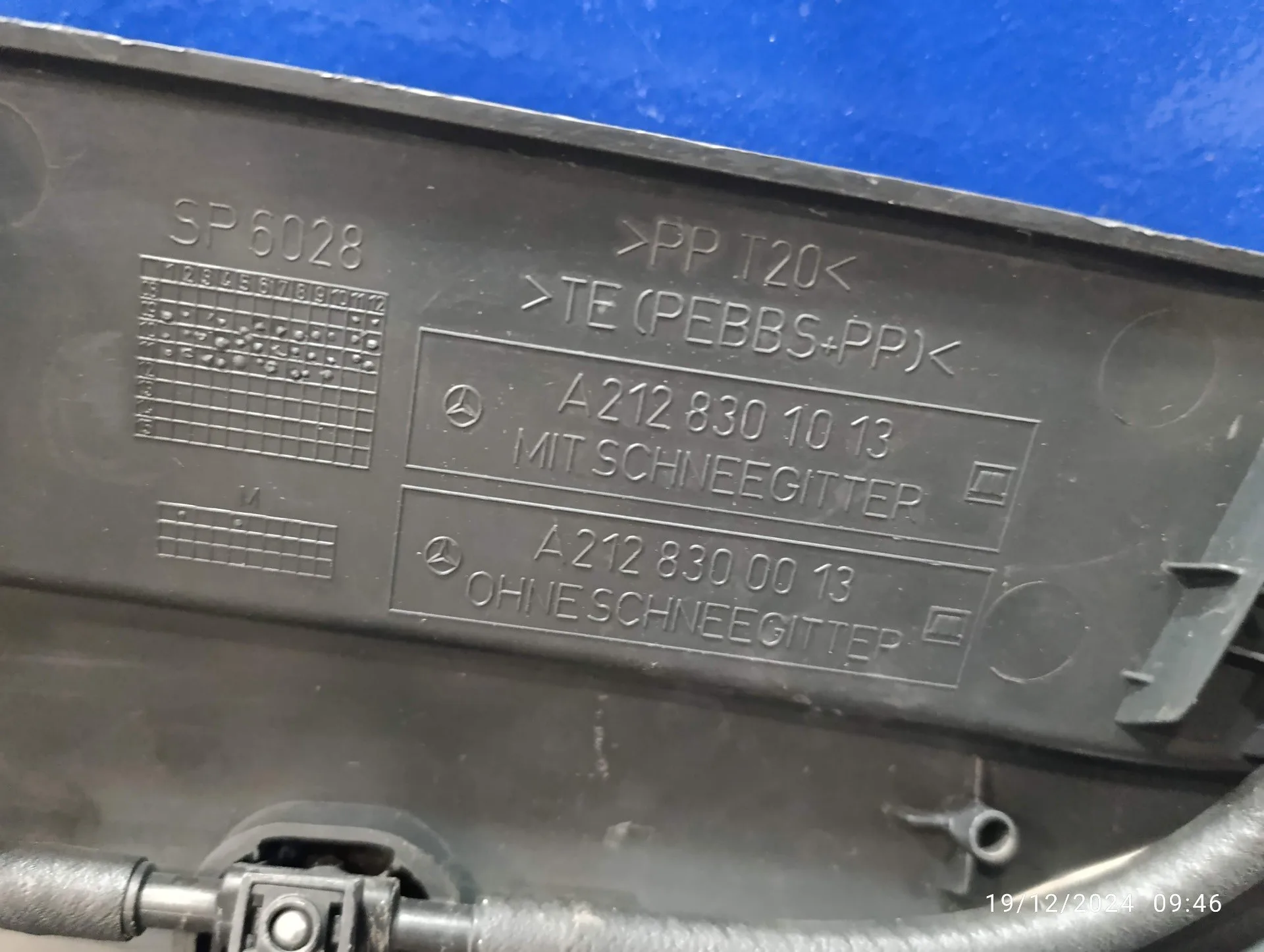 Torpedo para Mercedes-Benz Clase E (W212) Lim.