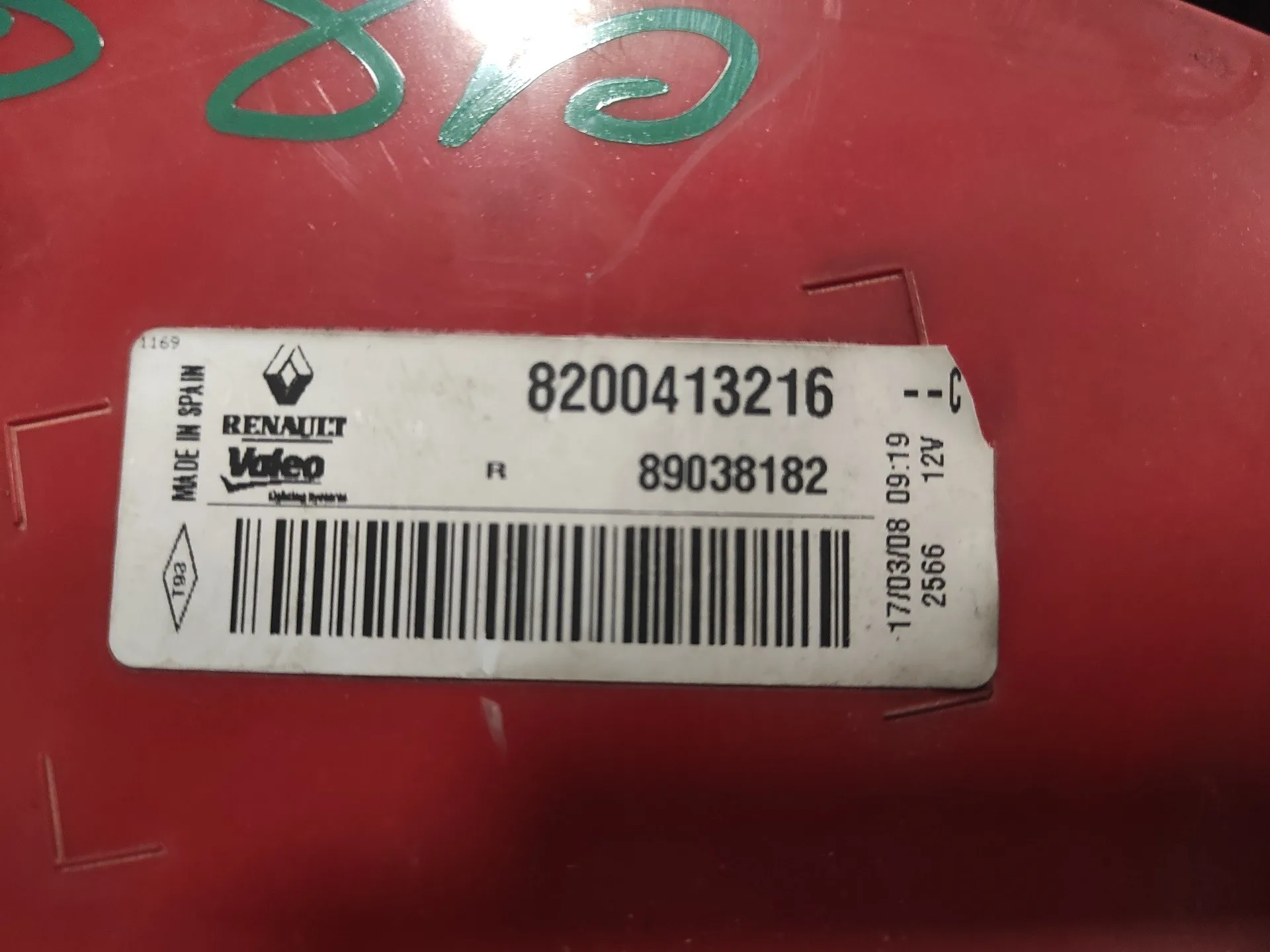 Piloto Trasero Derecho para Renault Megane Ii Berlina 3P