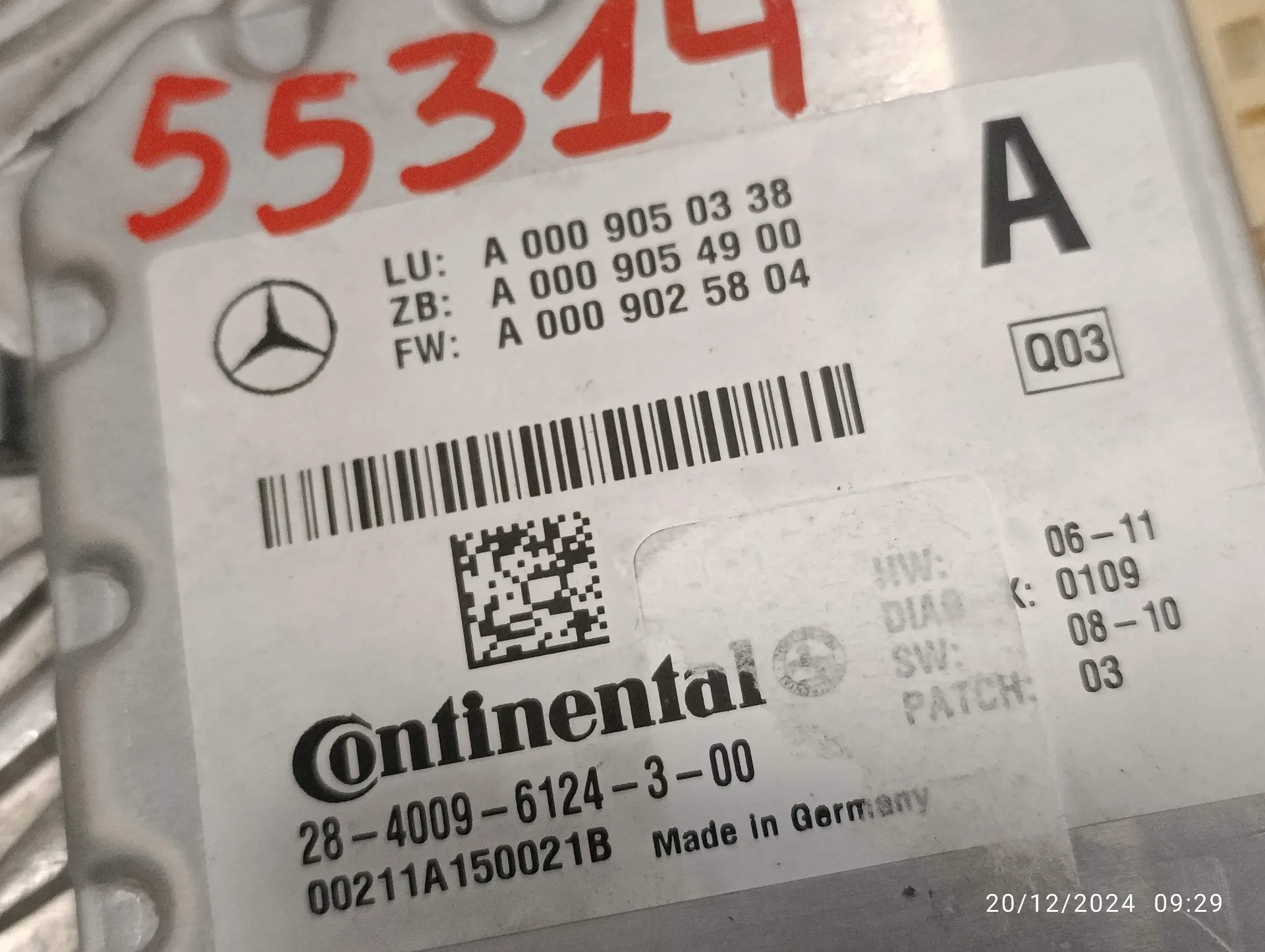 Modulo Electronico para Mercedes-Benz Clase E (W212) Lim.