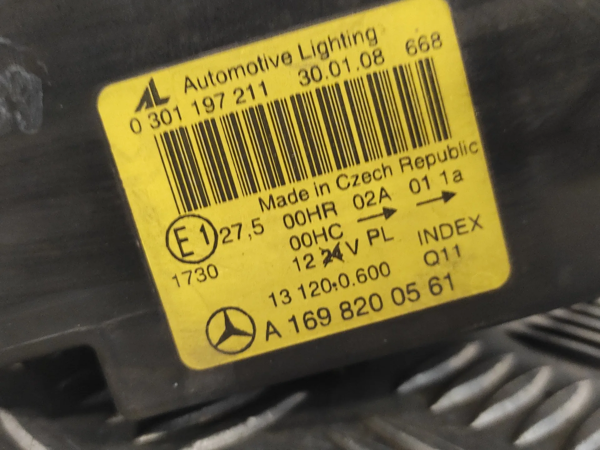 Faro Izquierdo para Mercedes-Benz Clase A (W169)