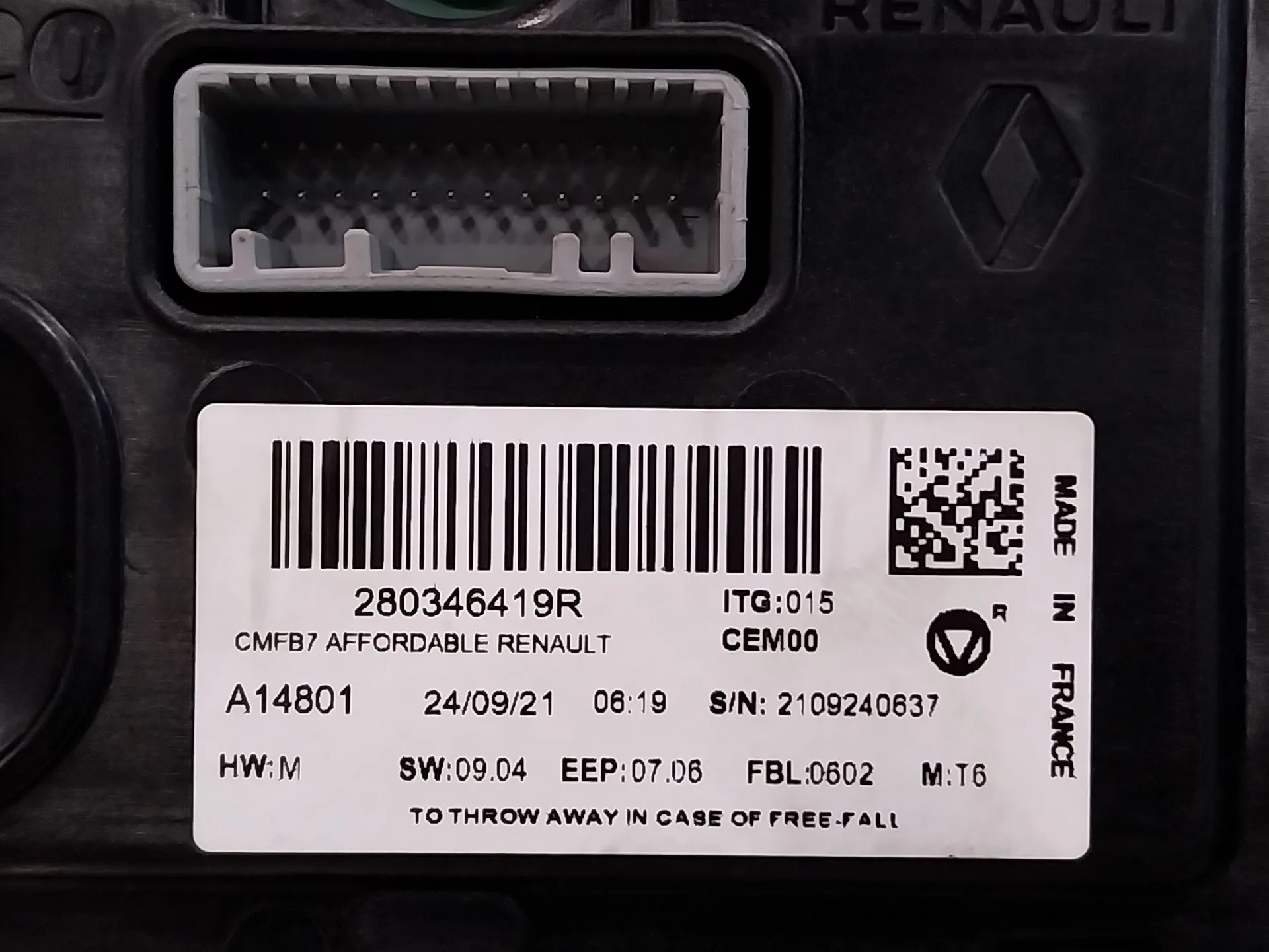Pantalla / Mando Multifuncion para Renault Captur Ii