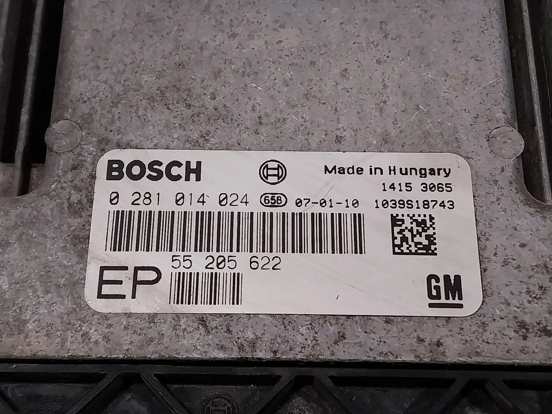 Centralita Motor Uce para Opel Zafira B