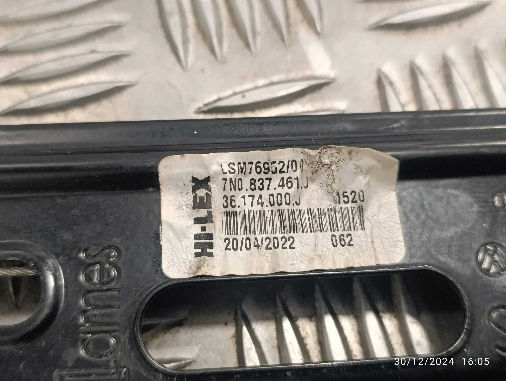 Elevalunas Delantero Izquierdo para Seat Alhambra (7N)