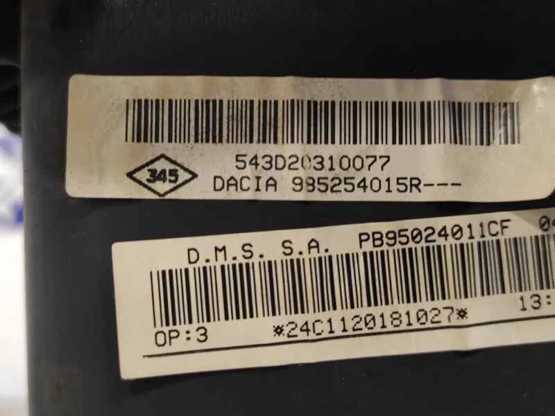 Airbag Delantero Derecho para Dacia Duster