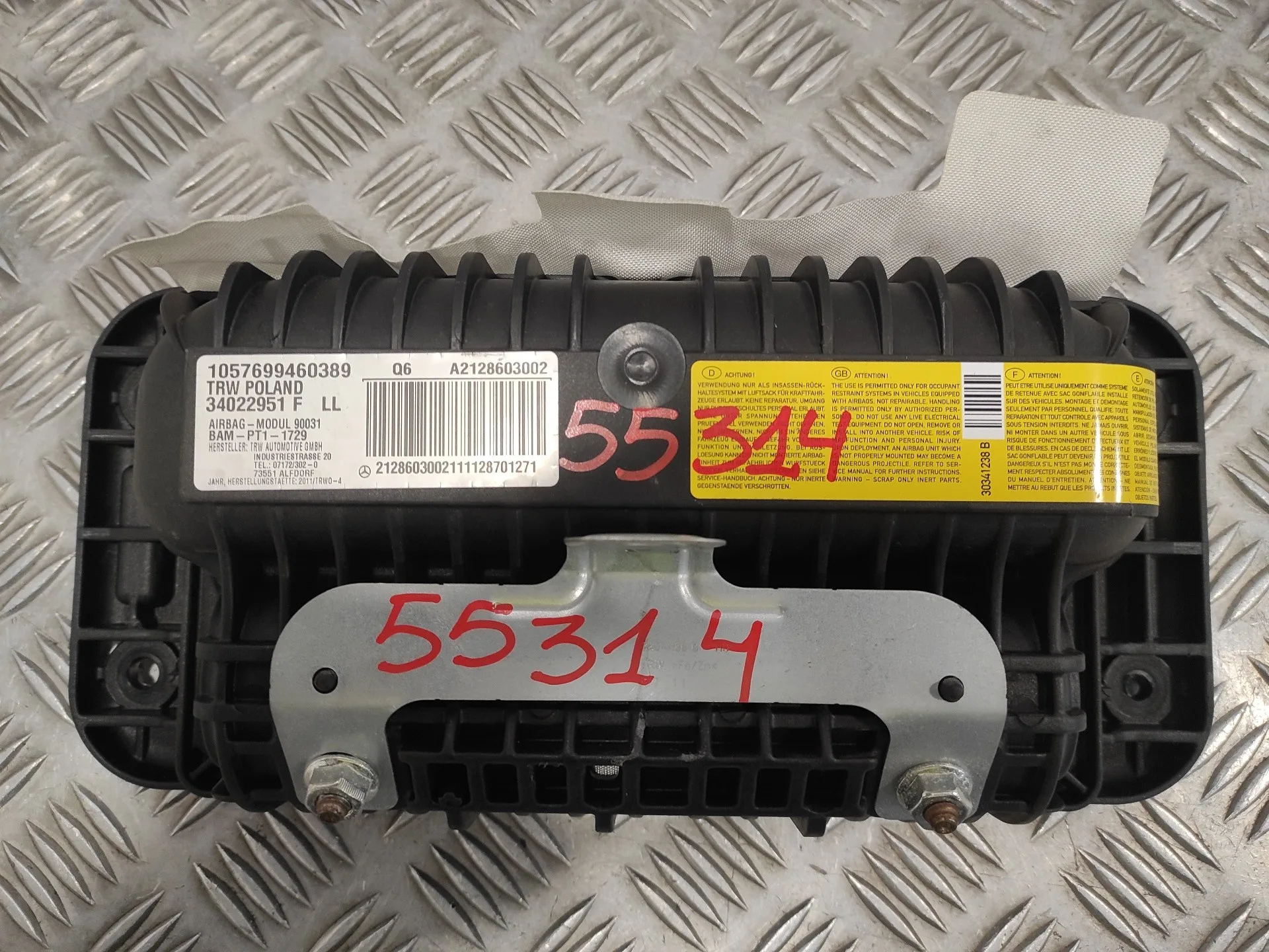 Airbag Delantero Derecho para Mercedes-Benz Clase E (W212) Lim.