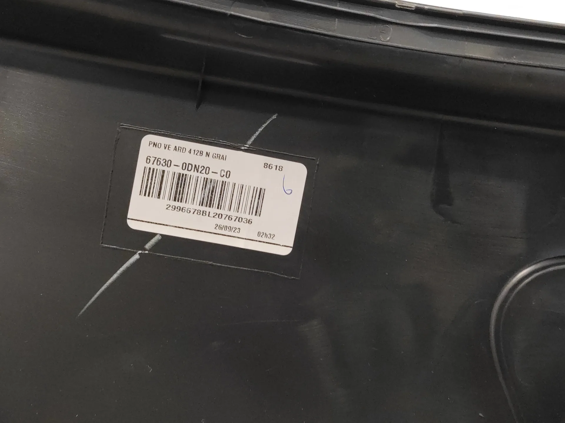 Guarnecido Puerta Trasera Derecha para Toyota Yaris Cross