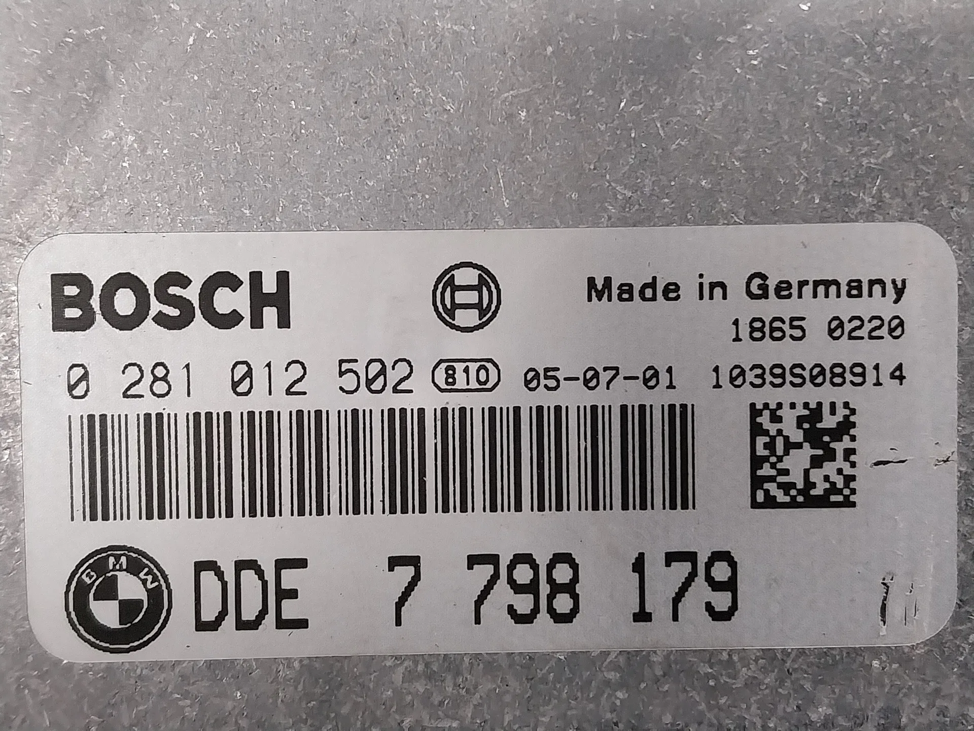 Centralita Motor Uce para Bmw Serie 1 Berlina (E81/E87)
