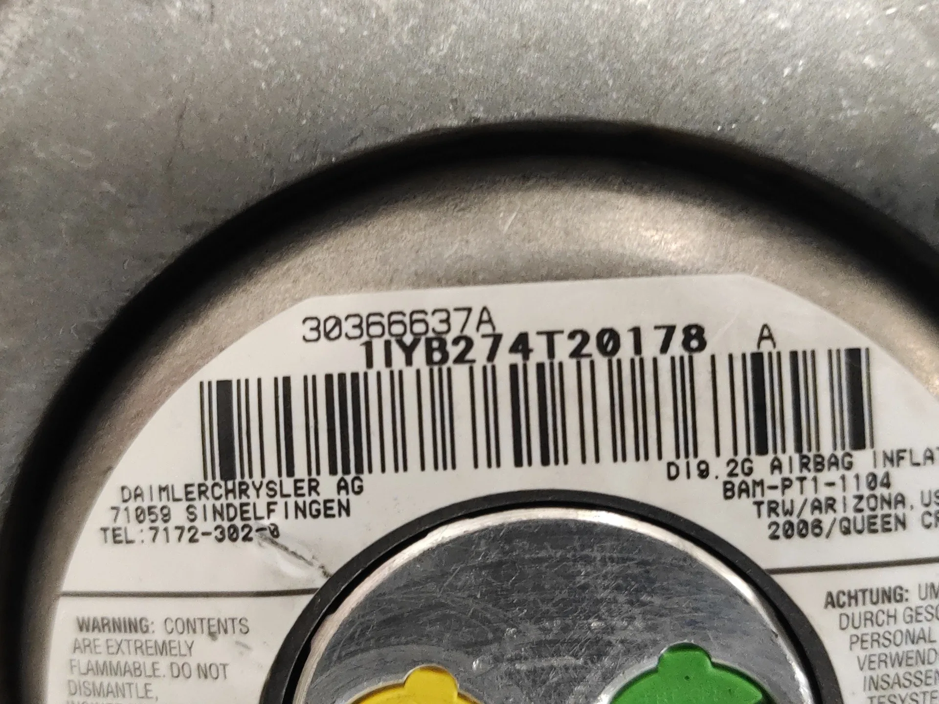 Airbag Delantero Izquierdo para Mercedes-Benz Clase M (W164)