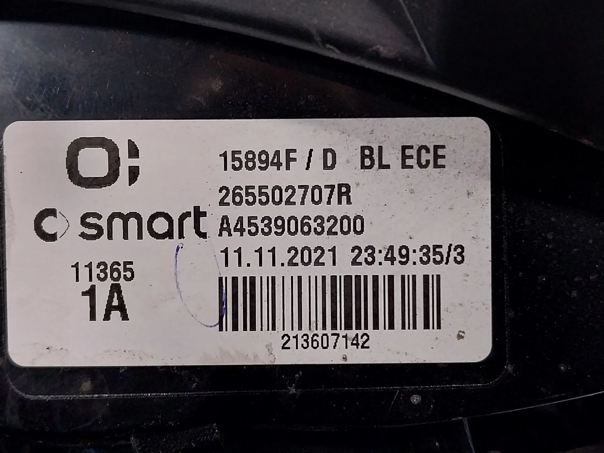 Piloto Trasero Derecho para Smart Forfour
