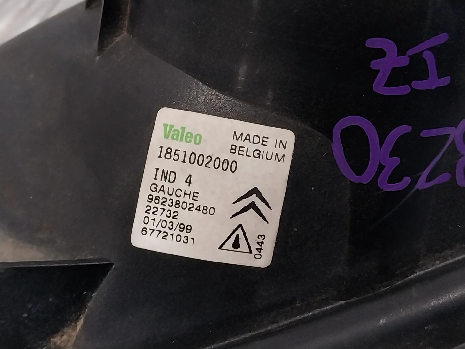 Faro Antiniebla Izquierdo para Citroën Xsara Berlina
