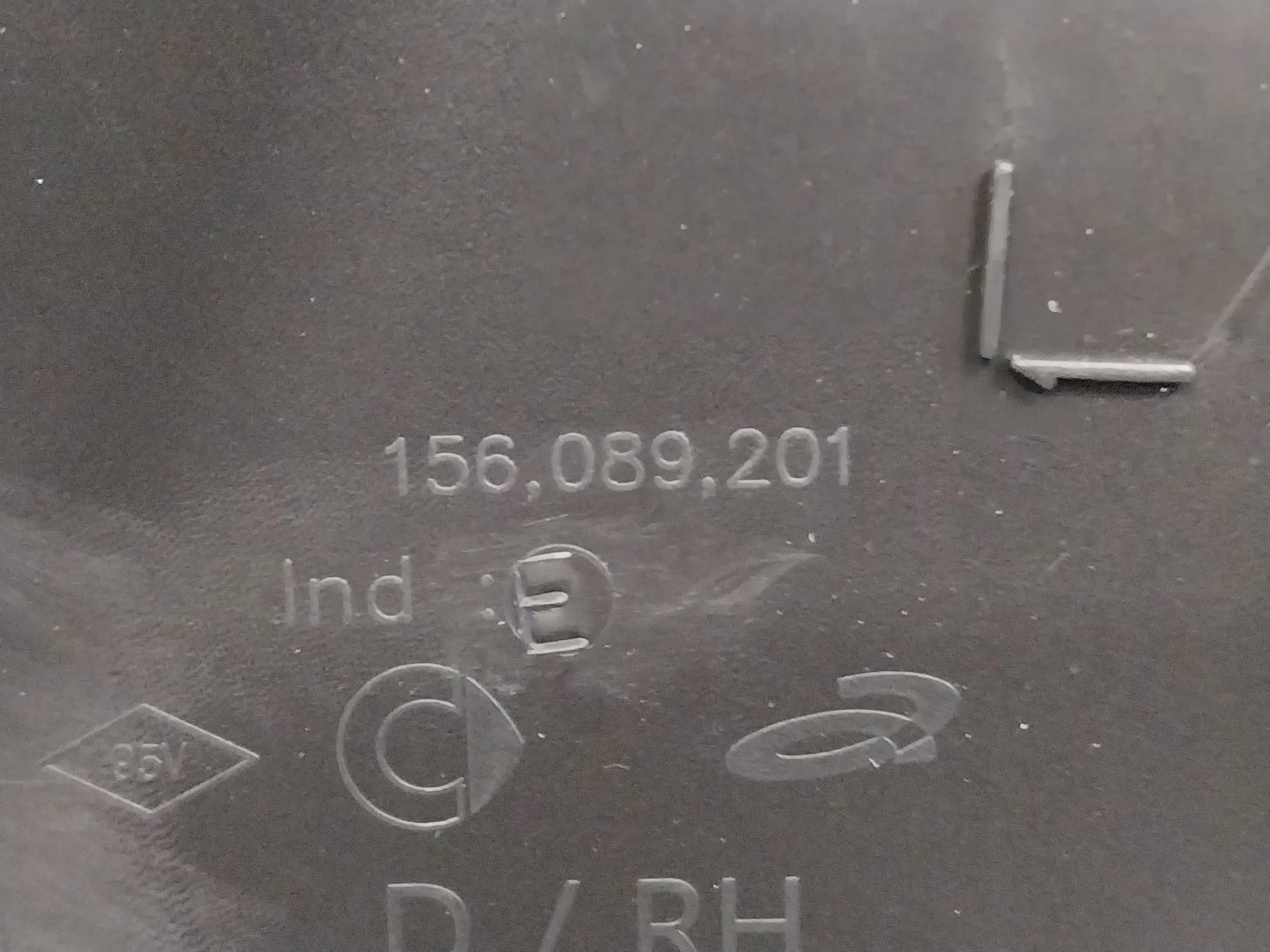 Guarnecido Puerta Trasera Derecha para Smart Forfour