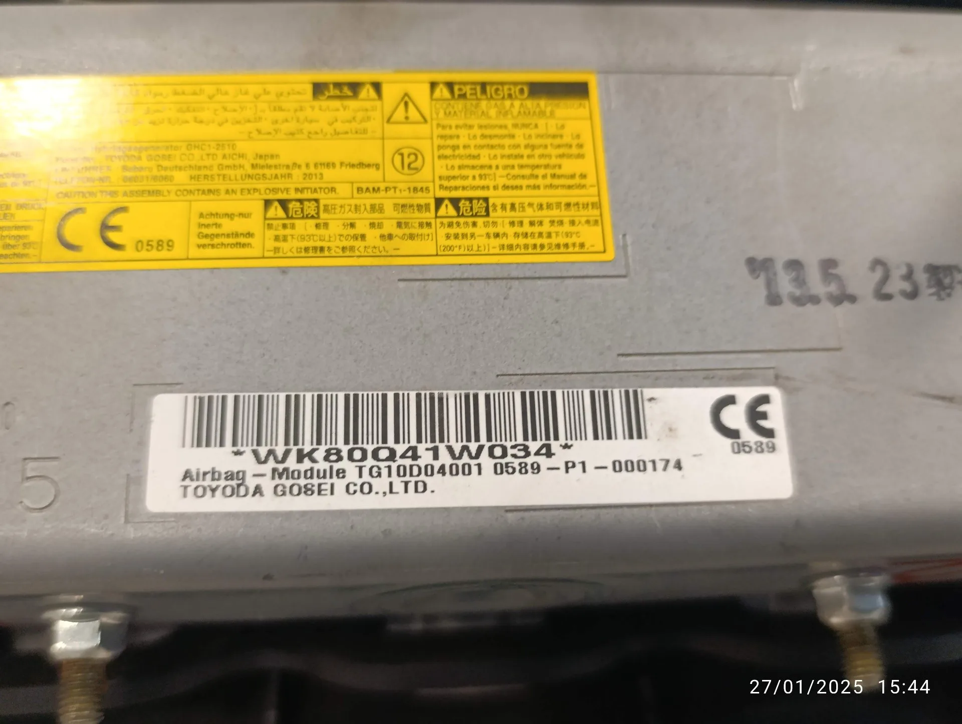 Airbag Rodillas para Subaru Xv