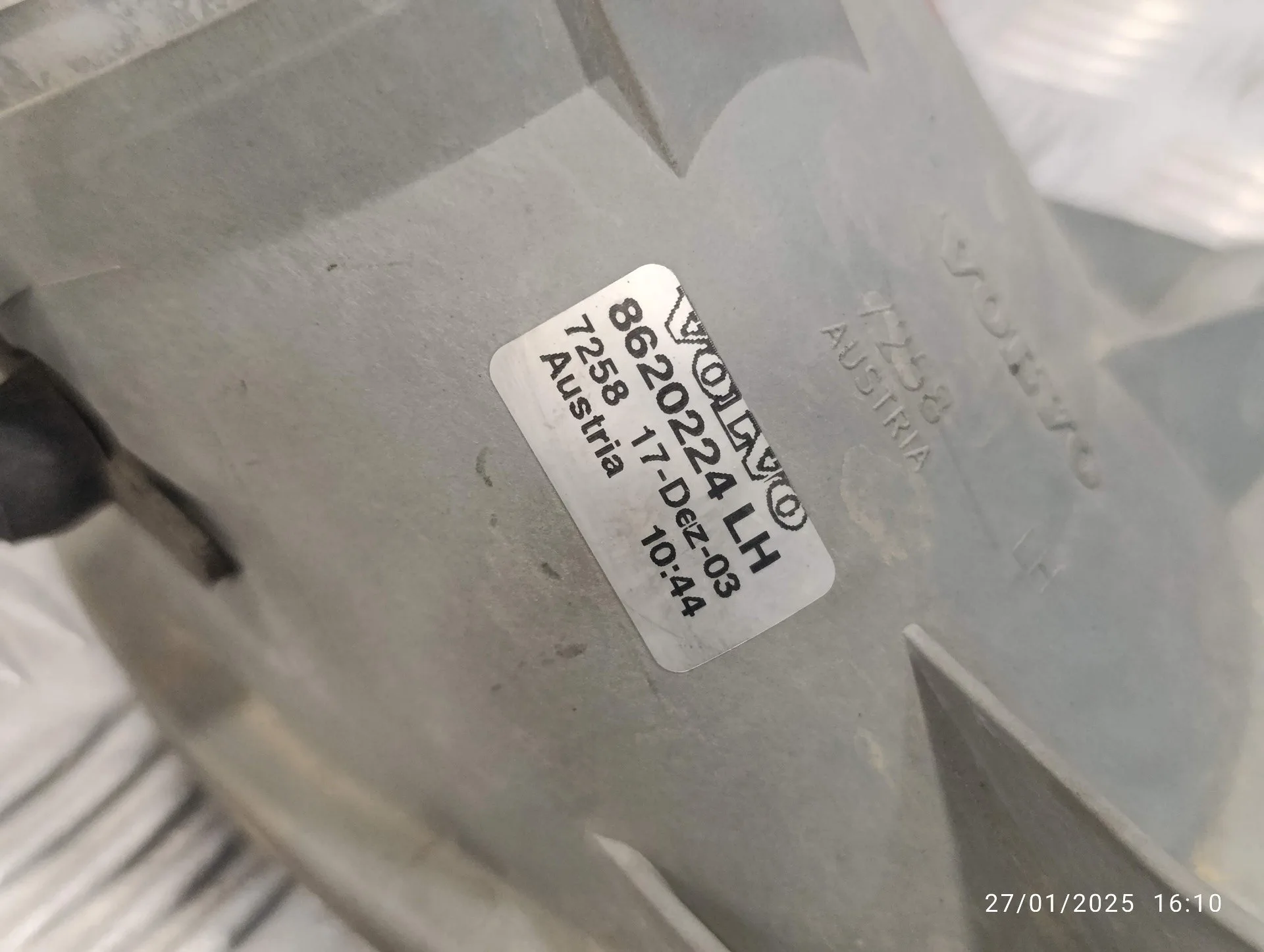Faro Antiniebla Izquierdo para Volvo S80 Berlina