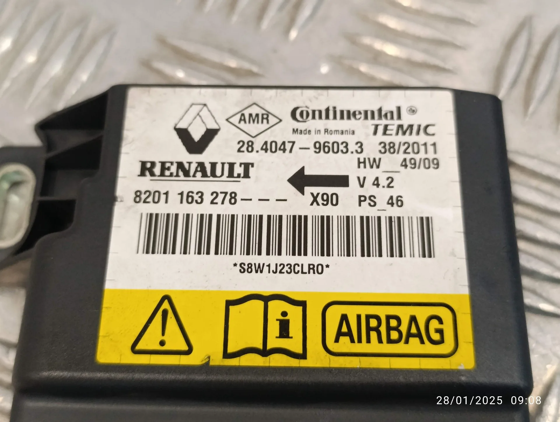 Centralita Airbag para Dacia Sandero