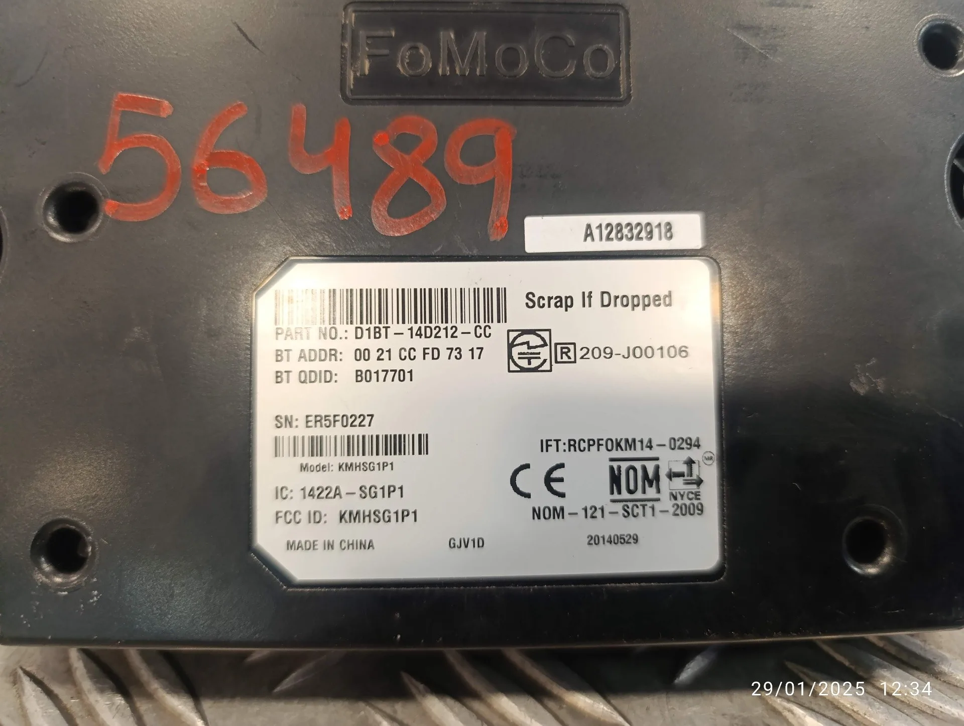 Modulo Electronico para Ford Fiesta (Ccn)