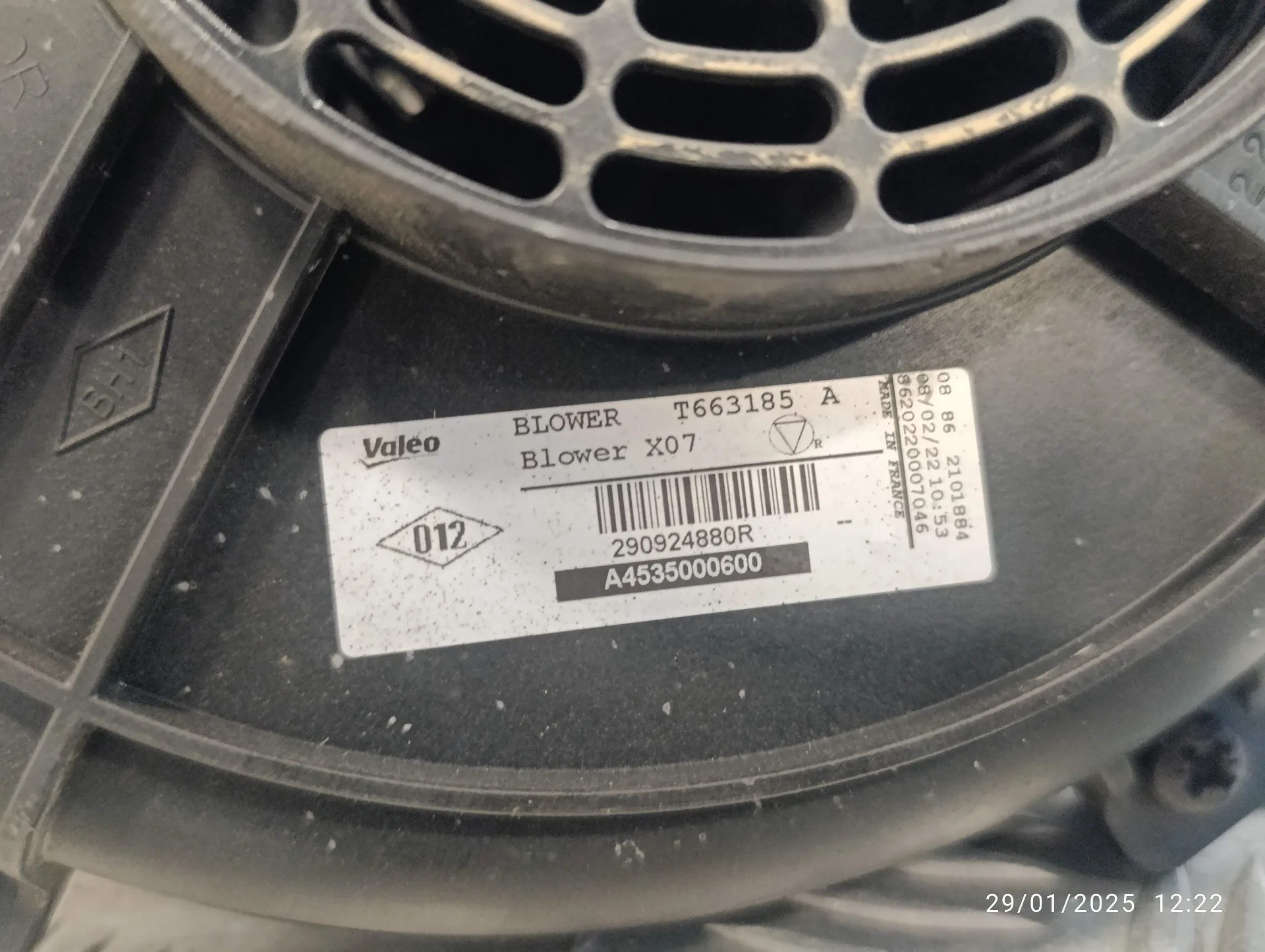 Ventilador Calefaccion para Smart Forfour