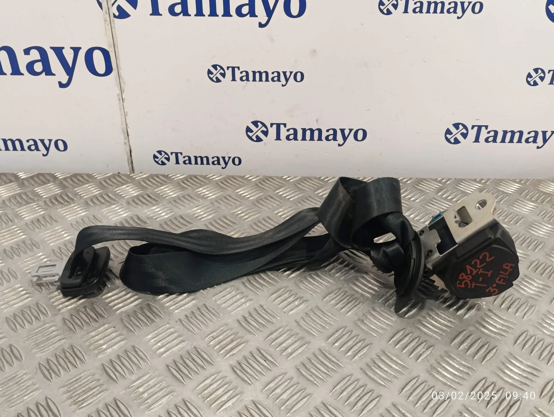 Cinturon Seguridad Trasero Izquierdo para Seat Alhambra (7N)