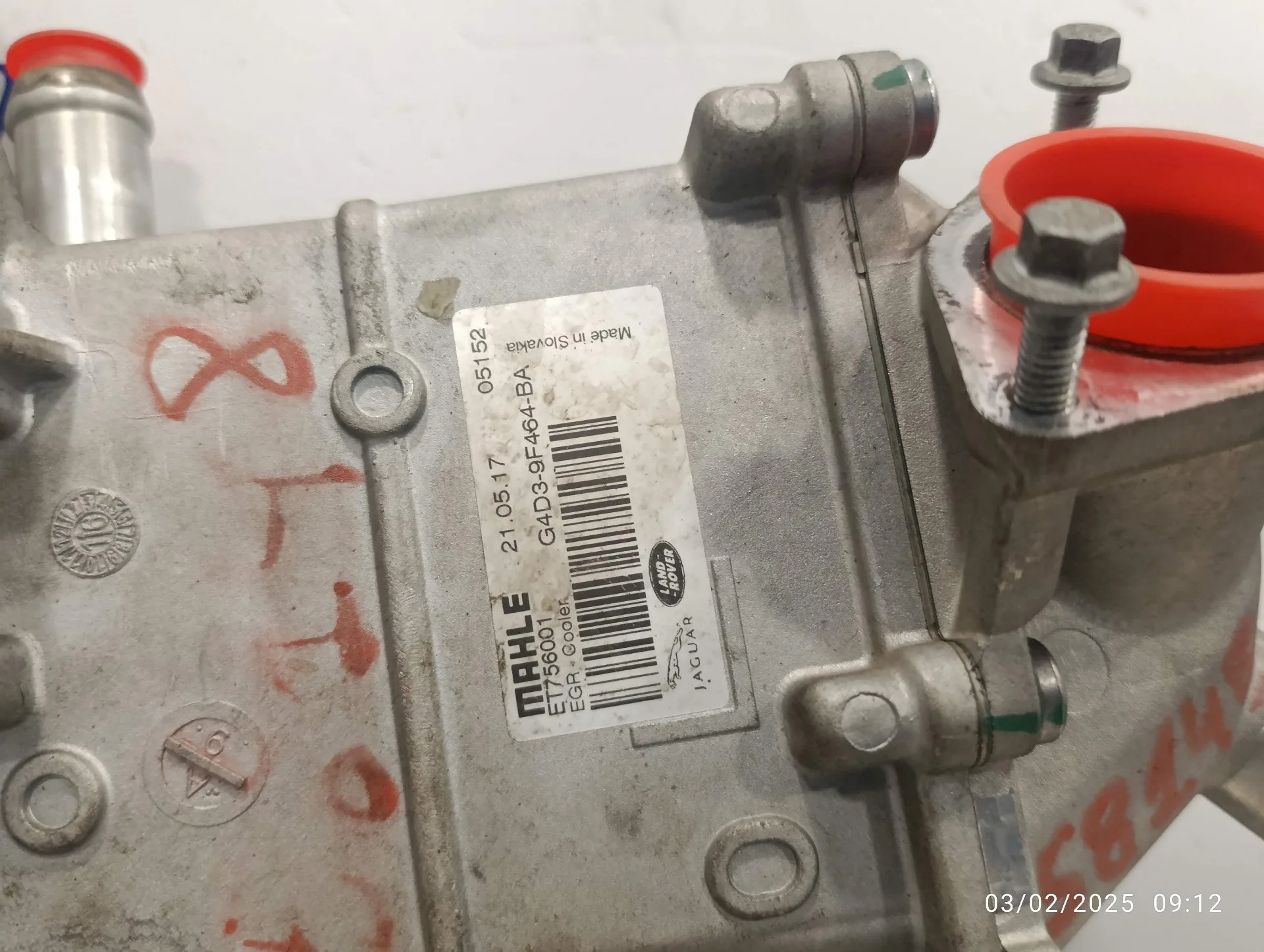 Enfriador Egr para Land Rover Discovery Sport