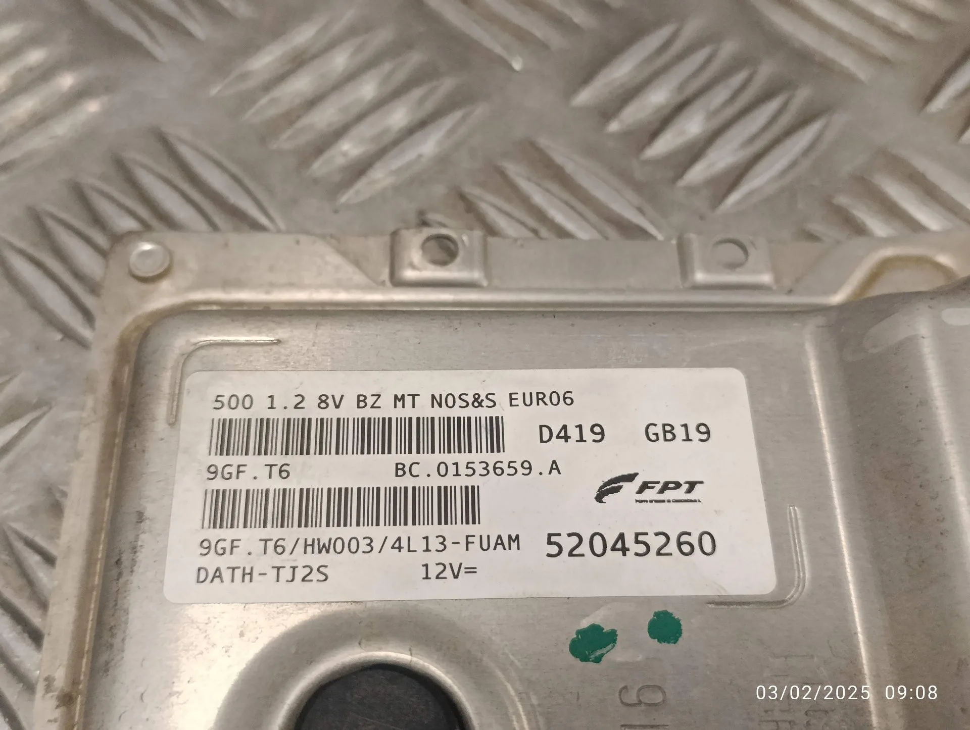 Centralita Motor Uce para Fiat 500 (312)