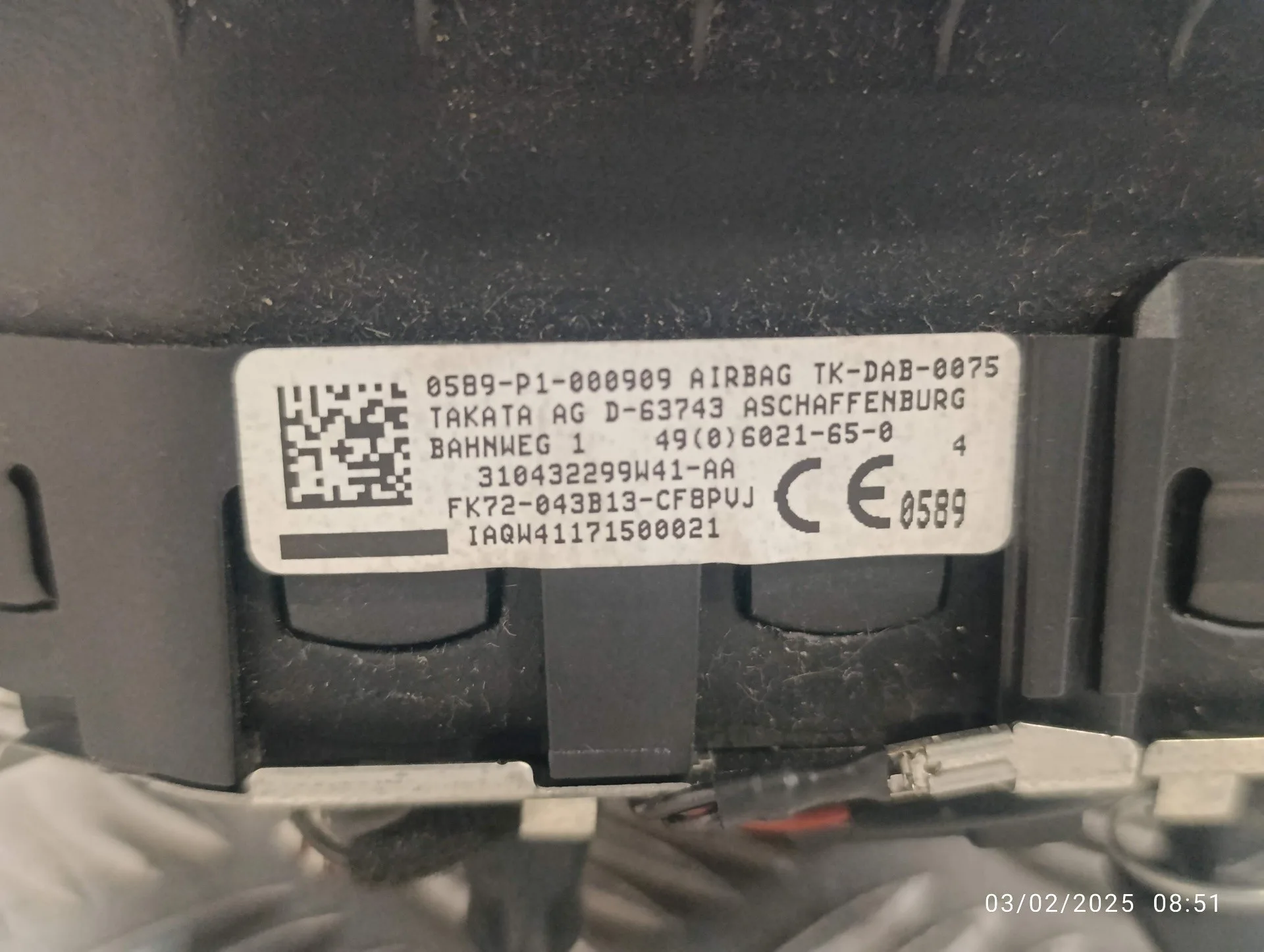 Airbag Delantero Izquierdo para Land Rover Discovery Sport
