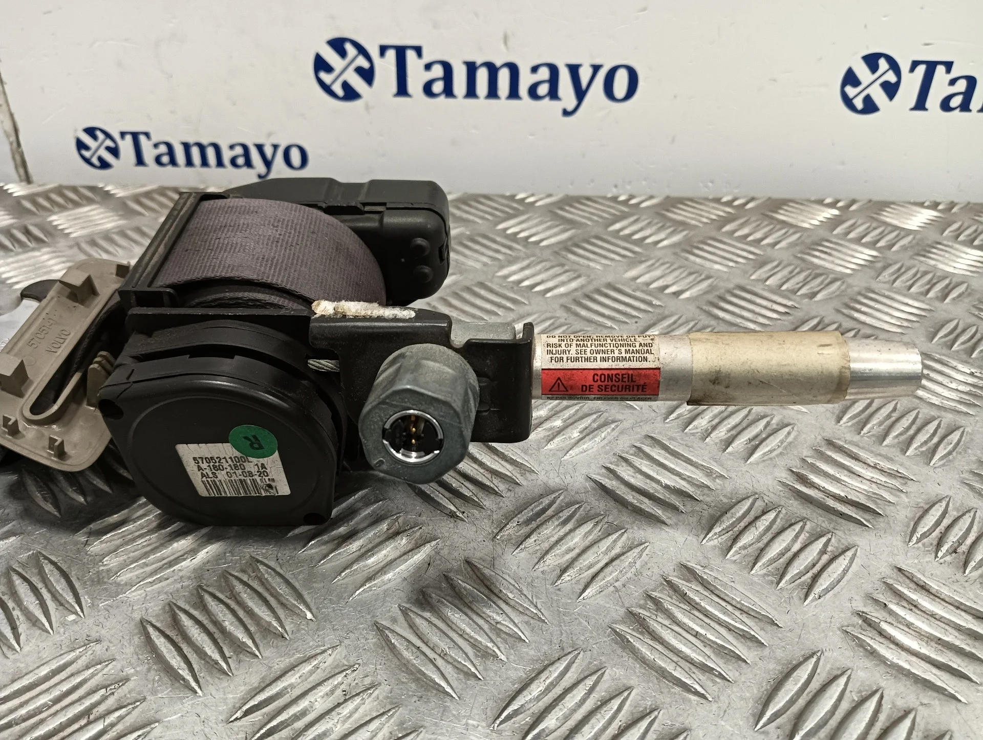 Cinturon Seguridad Trasero Derecho para Volvo S60 Berlina