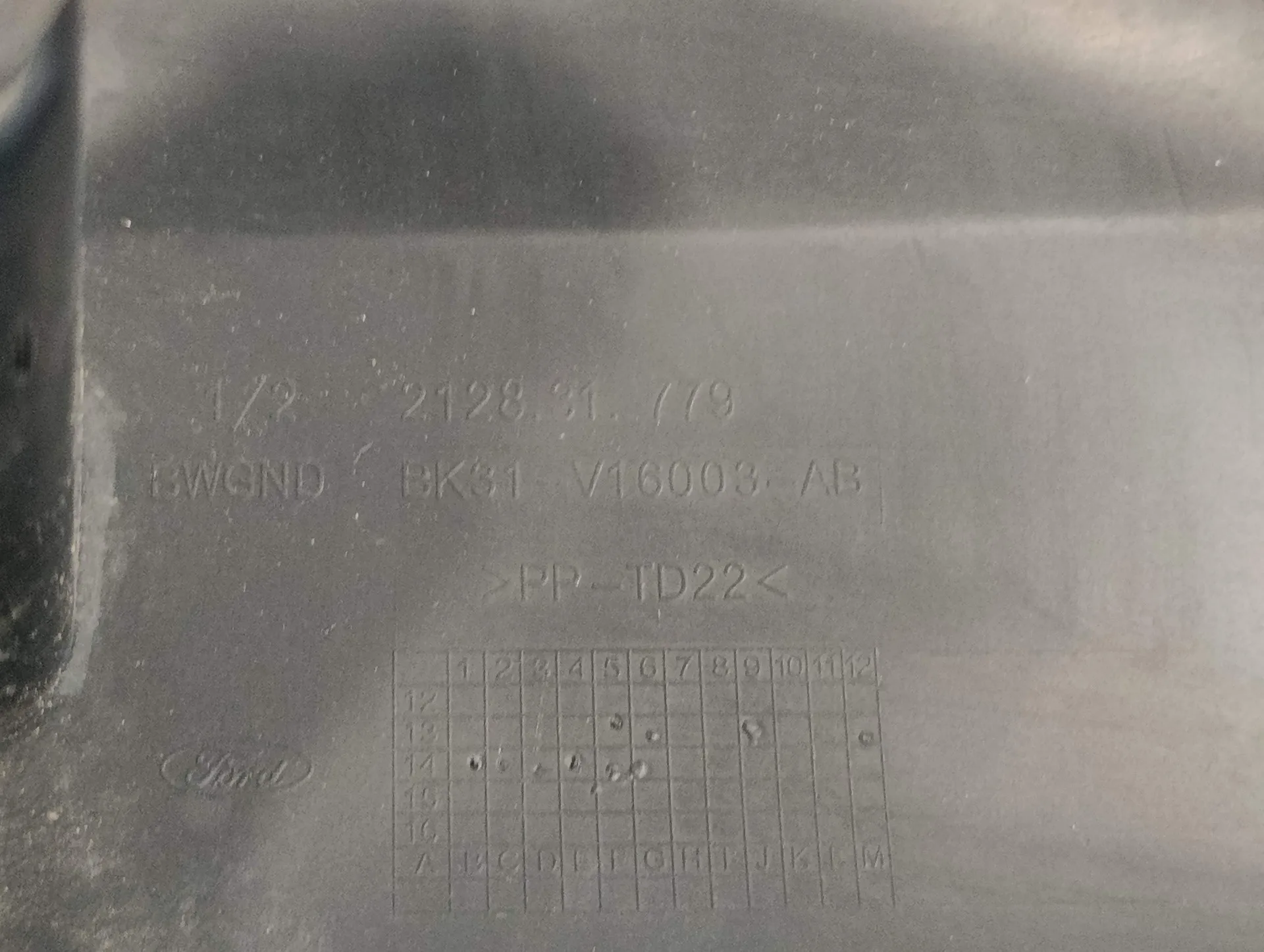 Moldura para Ford Transit Kastenwagen (Ttg)