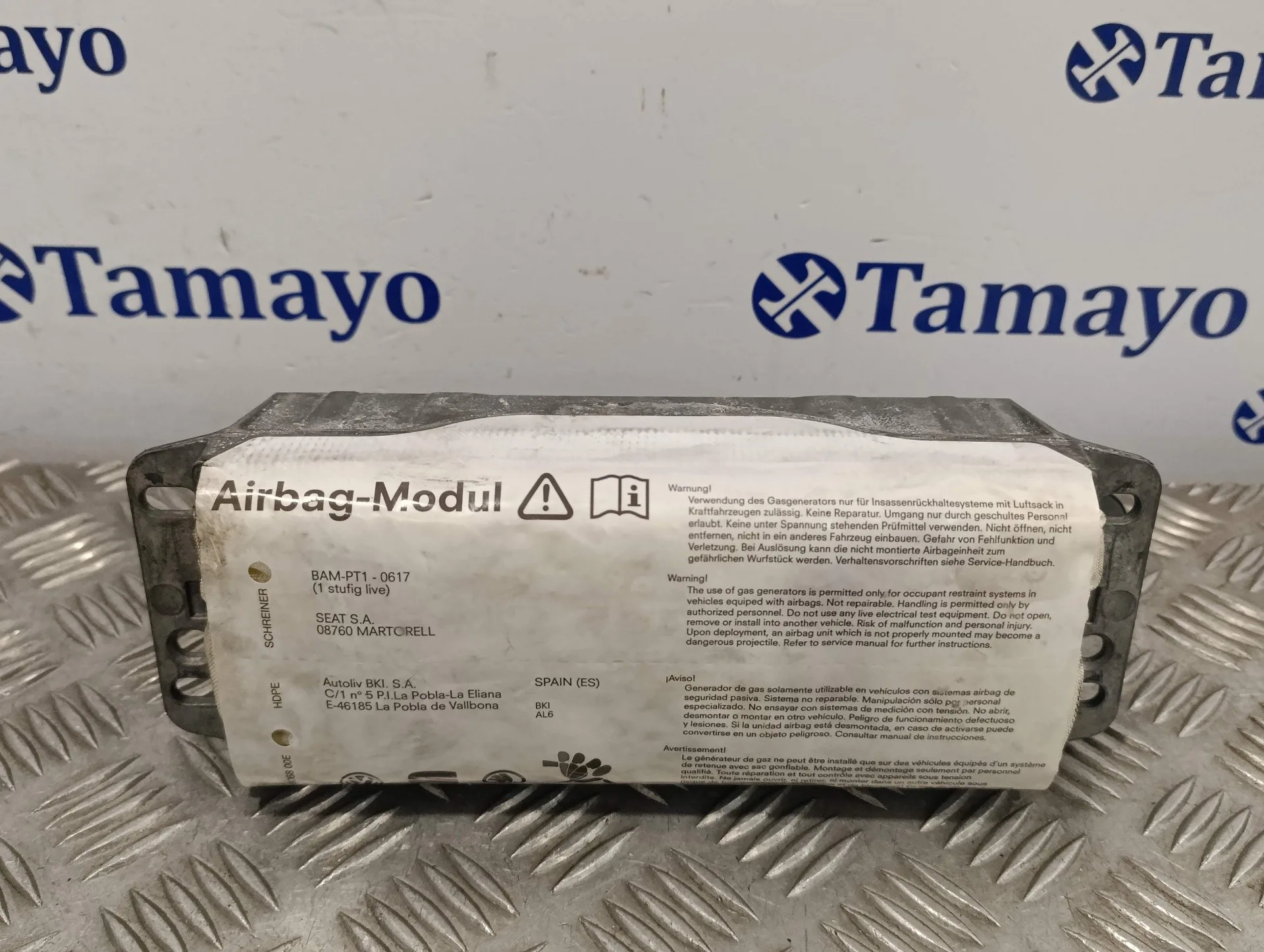 Airbag Delantero Derecho para Seat Leon (1P1)