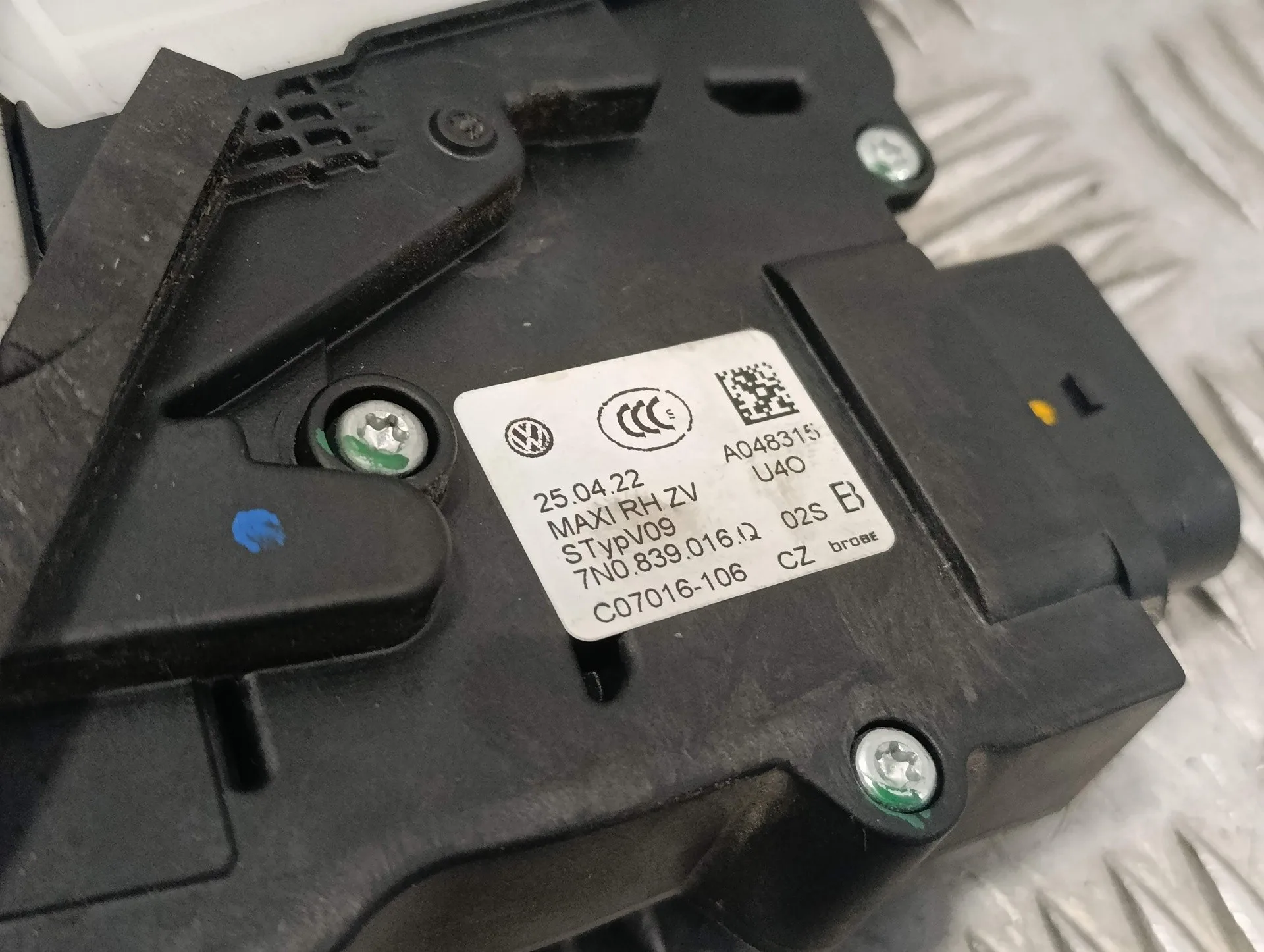 Cerradura Puerta Delantera Derecha para Seat Alhambra (7N)