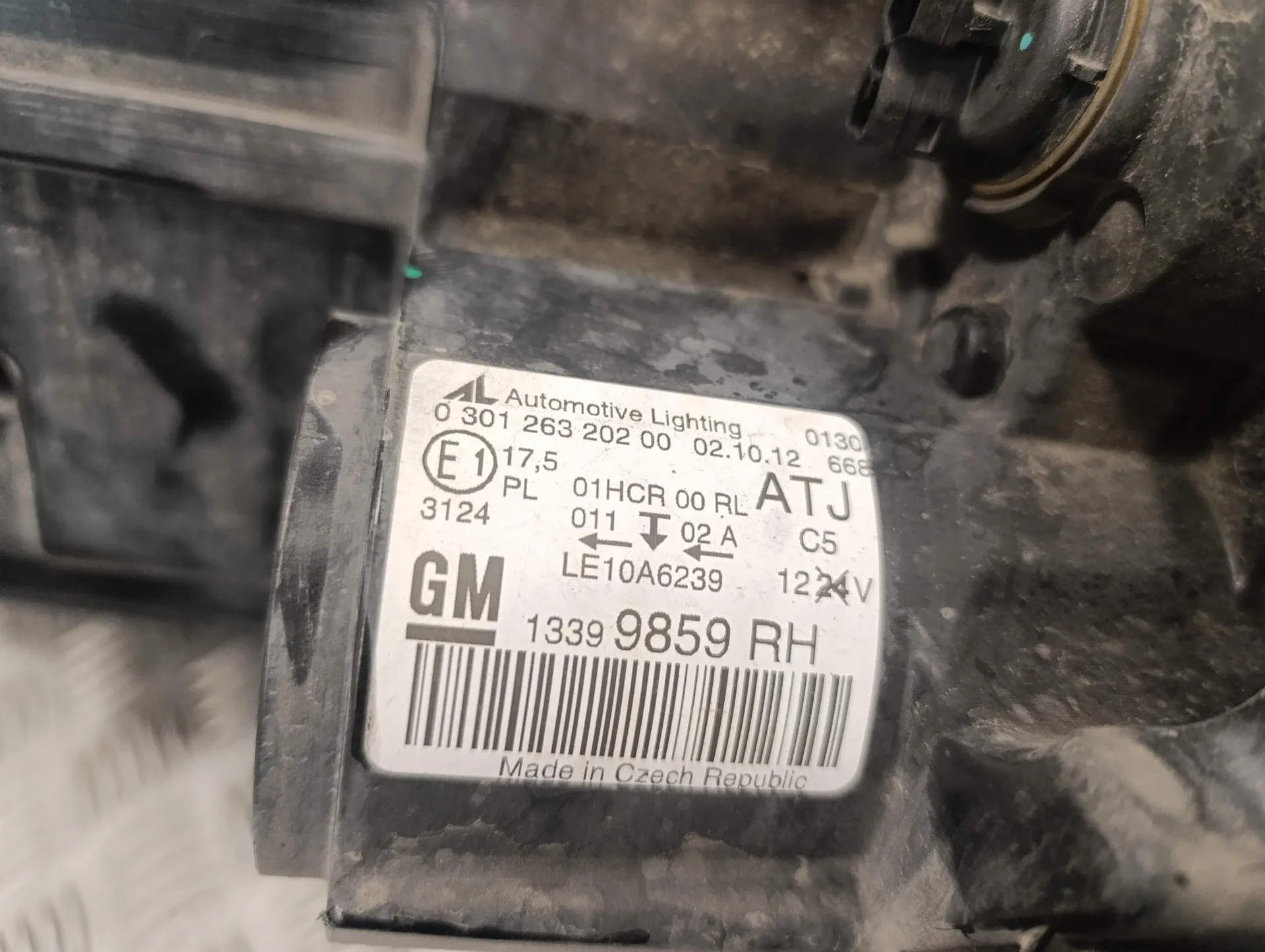 Faro Derecho para Opel Zafira Tourer C Van (P12)