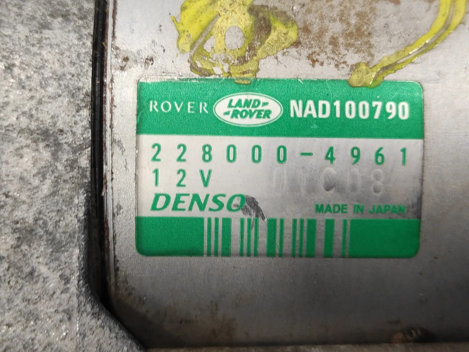 Motor Arranque para Mg Serie 25 (Rf)