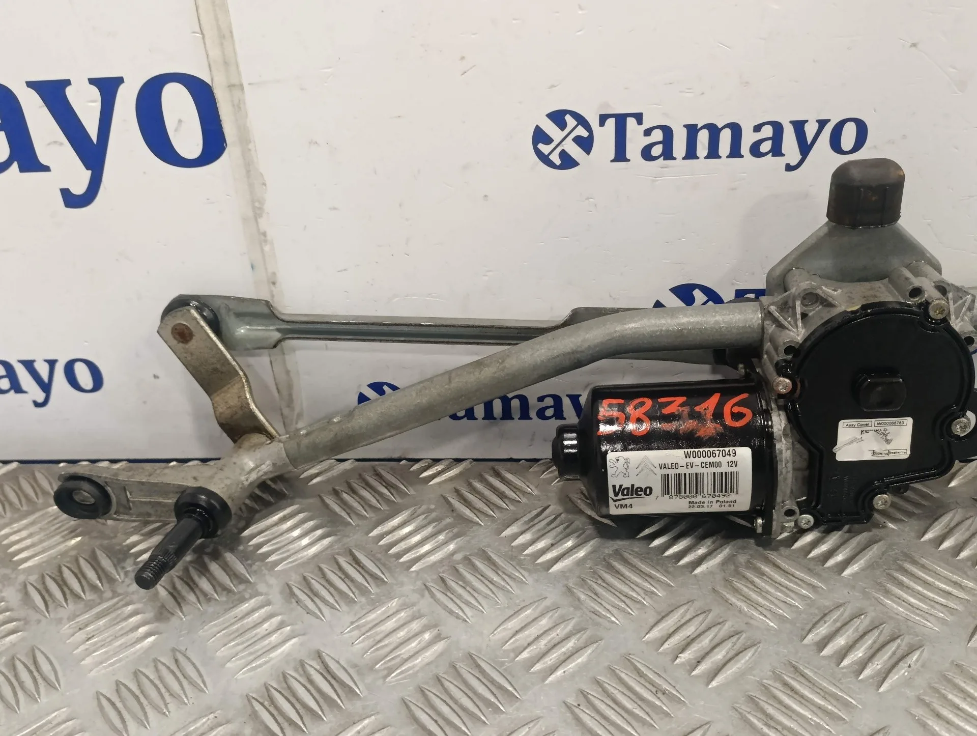 Motor Limpia Delantero para Toyota Proace
