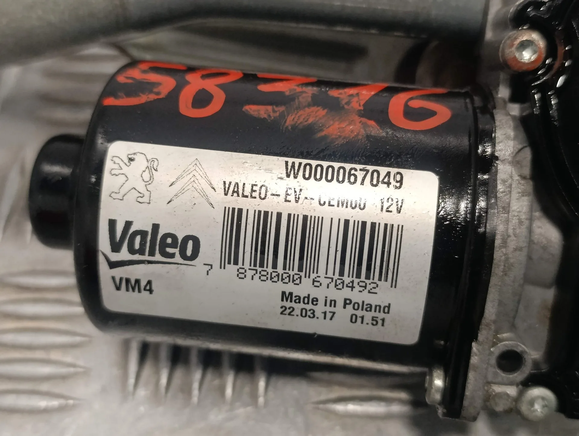 Motor Limpia Delantero para Toyota Proace