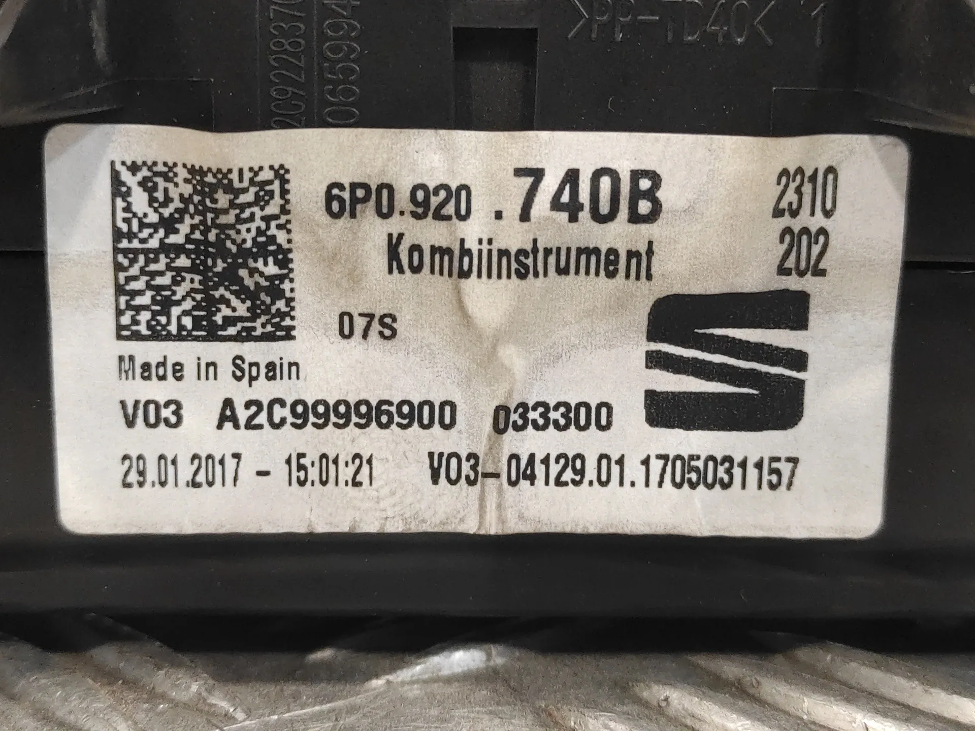 Cuadro Instrumentos para Seat Ibiza Sc (6P5)