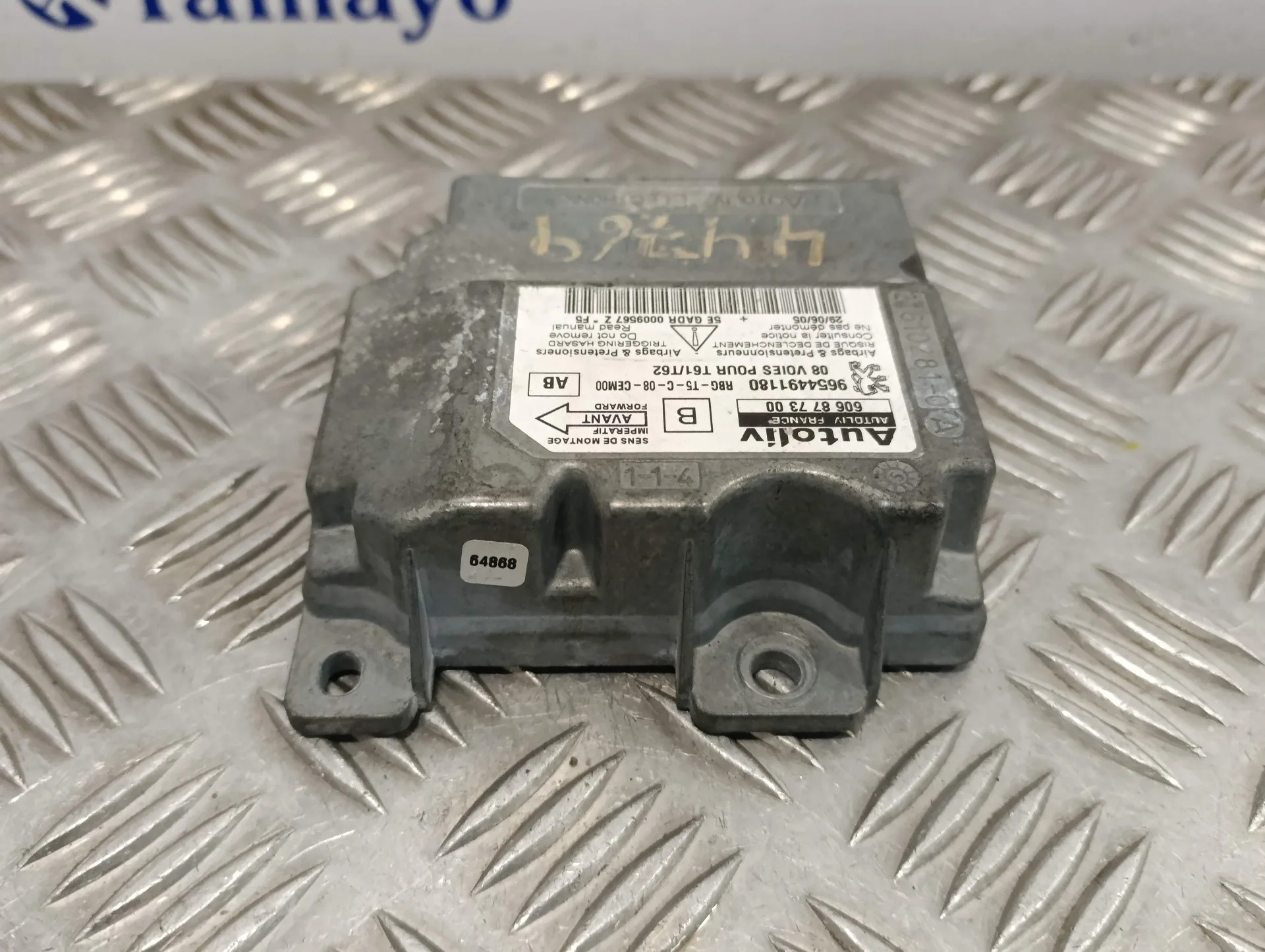 Centralita Airbag para Peugeot 307 Berlina (S2)