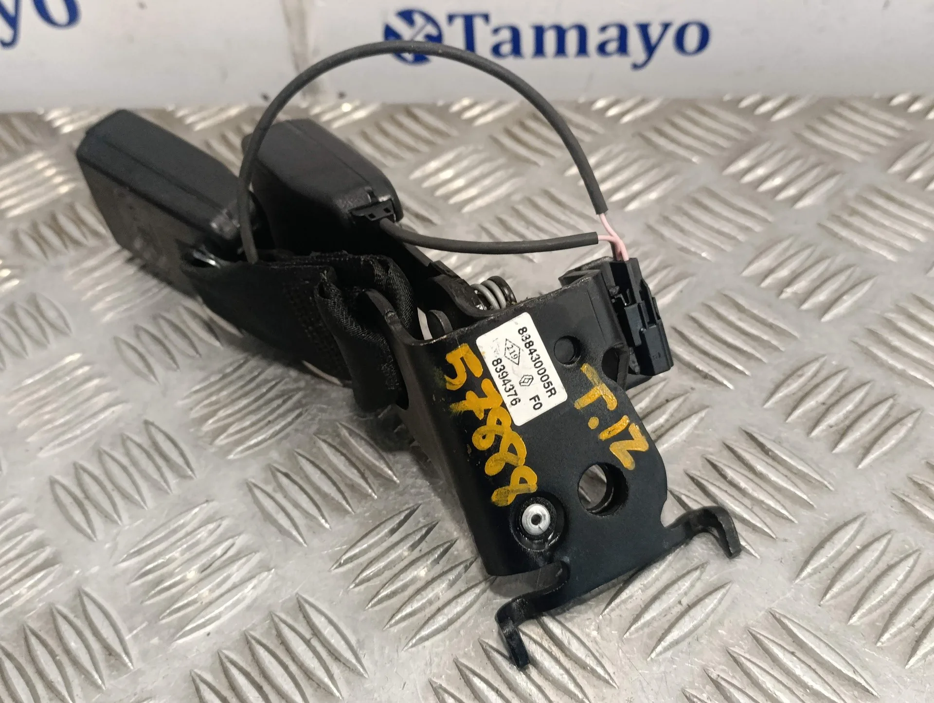 Enganche Cinturon Trasero Central para Renault Megane Iii Berlina 5 P