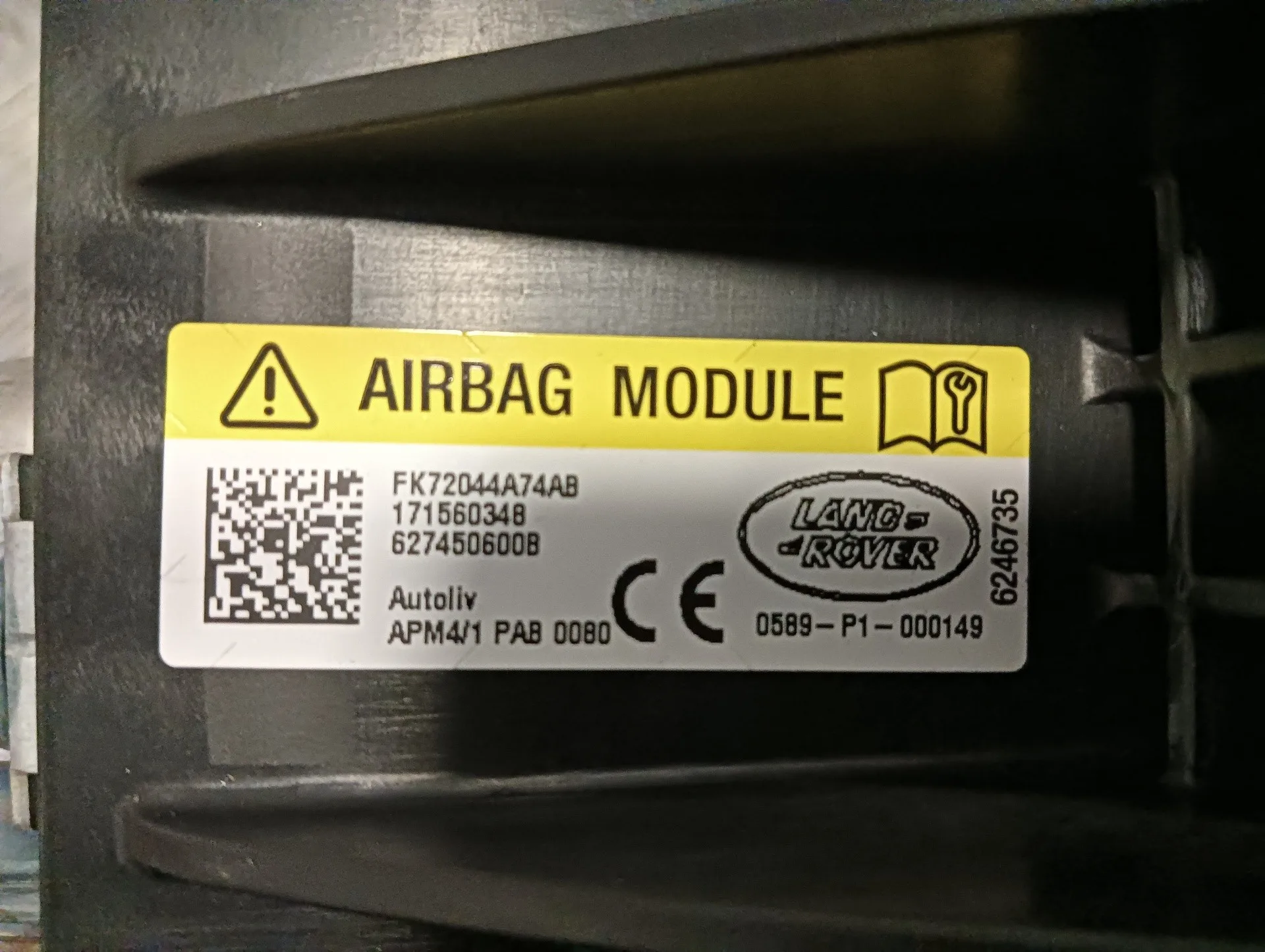 Airbag Delantero Derecho para Land Rover Discovery Sport