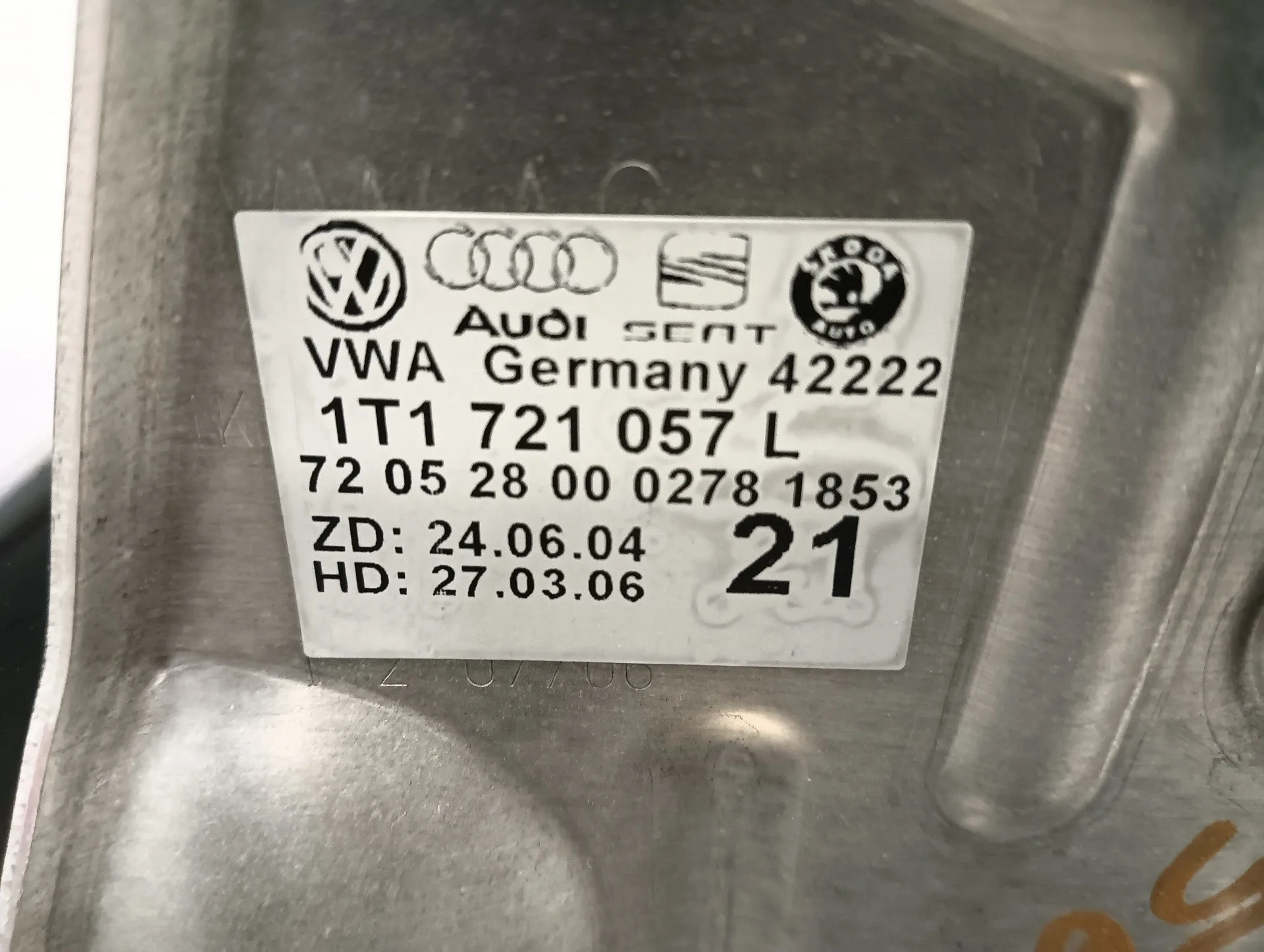 Pedal Freno para Volkswagen Caddy Ka/Kb (2K)