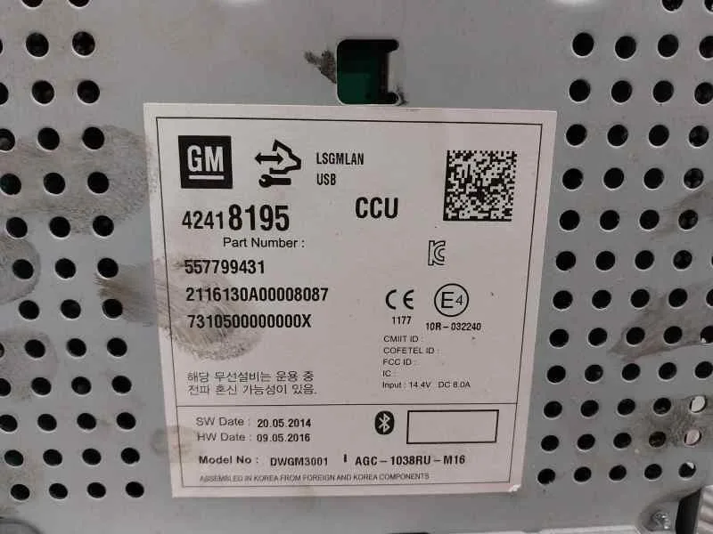 Sistema Audio / Radio Cd para Opel Mokka