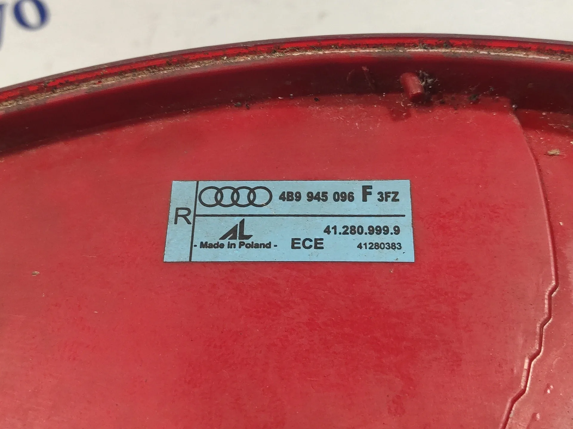 Piloto Trasero Derecho para Audi A6 Allroad Quattro