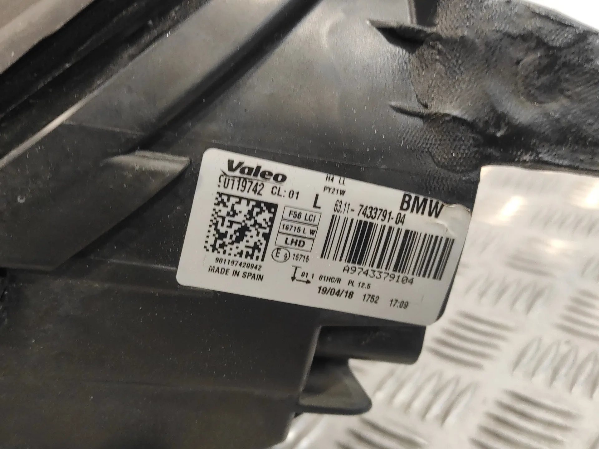 Faro Izquierdo para Bmw Mini (F56)