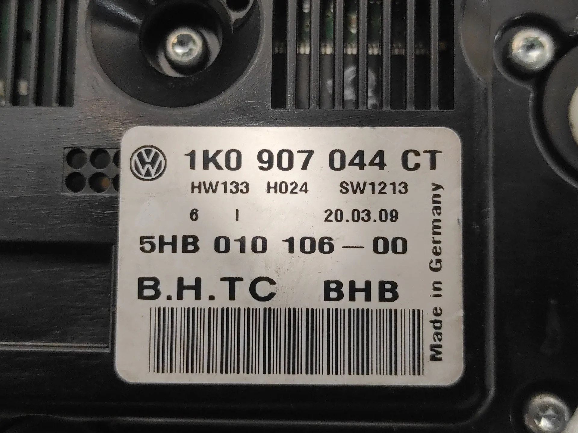 Mando Climatizador para Volkswagen Caddy Ka/Kb (2K)