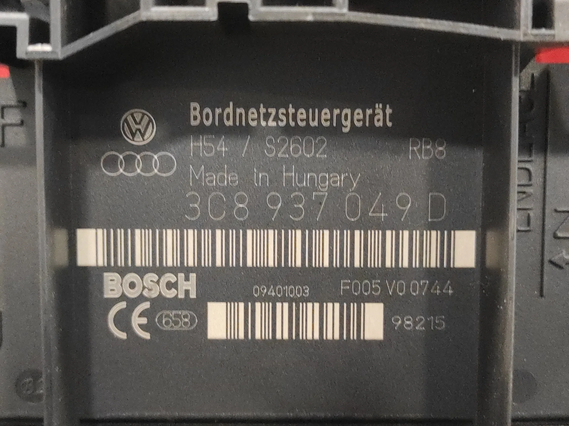Caja Reles / Fusibles para Volkswagen Caddy Ka/Kb (2K)