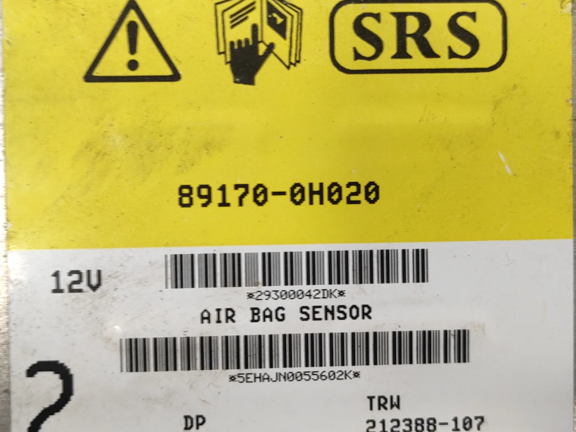 Centralita Airbag para Toyota Aygo (Kgb/Wnb)