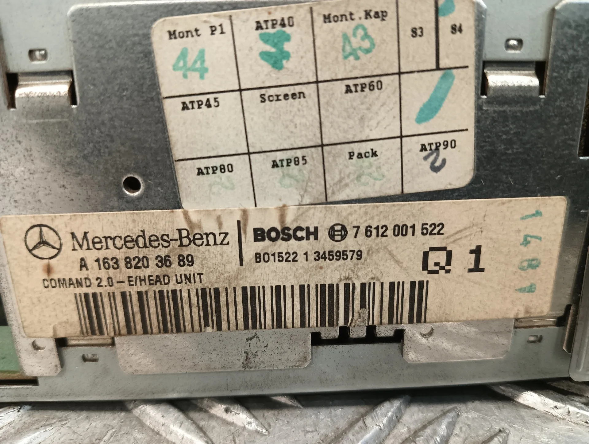 Sistema Audio / Radio Cd para Mercedes-Benz Clase M (W163)