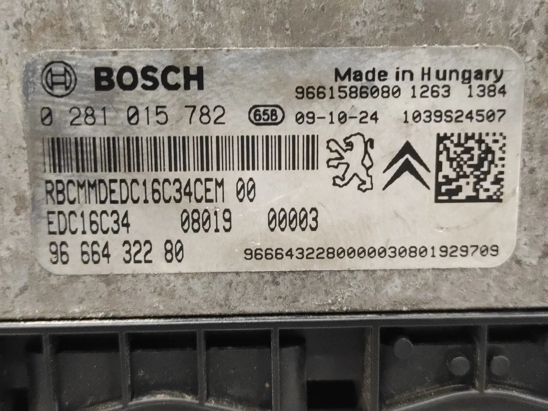 Centralita Motor Uce para Citroën Nemo