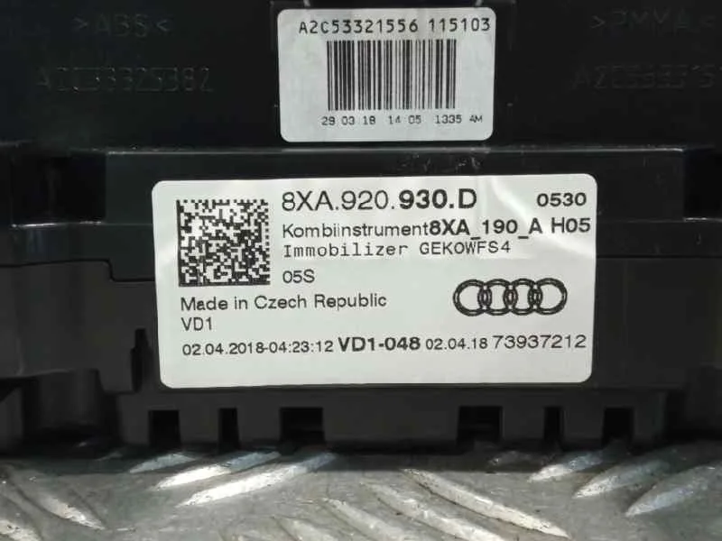 Cuadro Instrumentos para Audi A1 Sportback (8Xf)