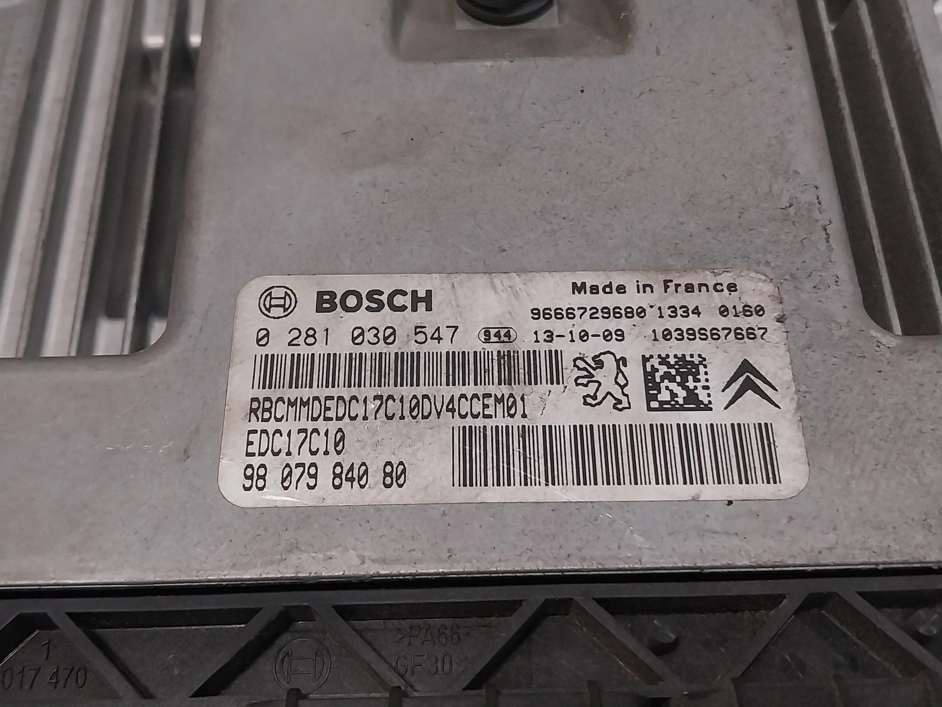 Centralita Motor Uce para Citroën C3